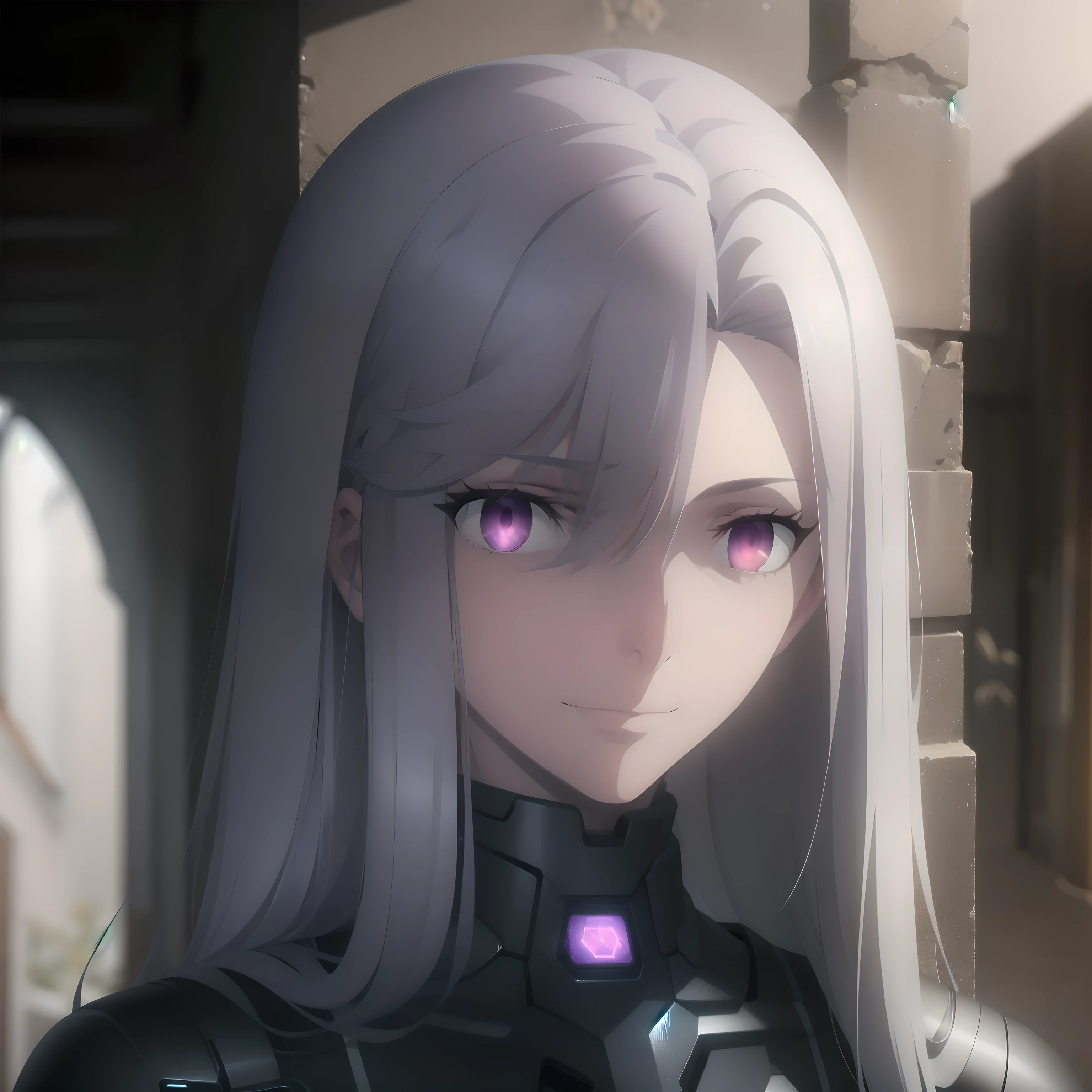 1girl,greek columns background,outdoors,(8k),anime
,detailed face,((white hair)),((deep red eyes)),long hair_ornament,long hair,accomodating,high_res, high_definition,looking at viewer,((black leather tightsuit with detailed purple aramid plates cyberpunk netrunner outfit)),sexy confident smile,thick eyelashes,milf,((red eyeshadow:0.7)),(((albino woman:0.9))),(pale white skin:0.85),(bright light overhead),(happy expression:1.2),(carefree),(unserious),(medusa with snake hair:1.1),(facial portrait,close-up,action pose:0.9),(ufotable screen cap),(((purple hexagonal aramid plates))),(hexagon patterns on suit:1.2)