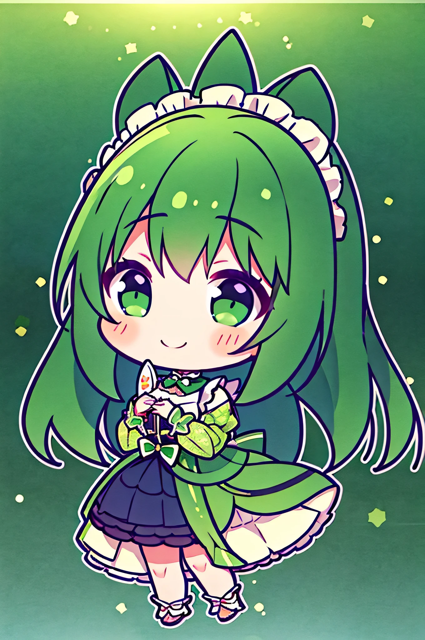 An anime girl wearing a large Earl's melon with green flesh and a fine mesh pattern on the skin.、The clothes are shaped like an Earl's melon.。the girl is smiling、The girl's hands, feet, and clothes should be depicted in their entirety so that they do not protrude from the screen.。