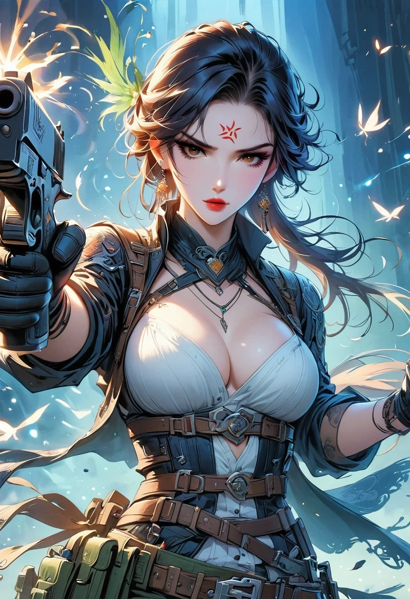 tattoo girl, very beautiful, cruel, handsome man, betray, anger, dark background, 8K, dynamic wallpaper, very delicate, very dense