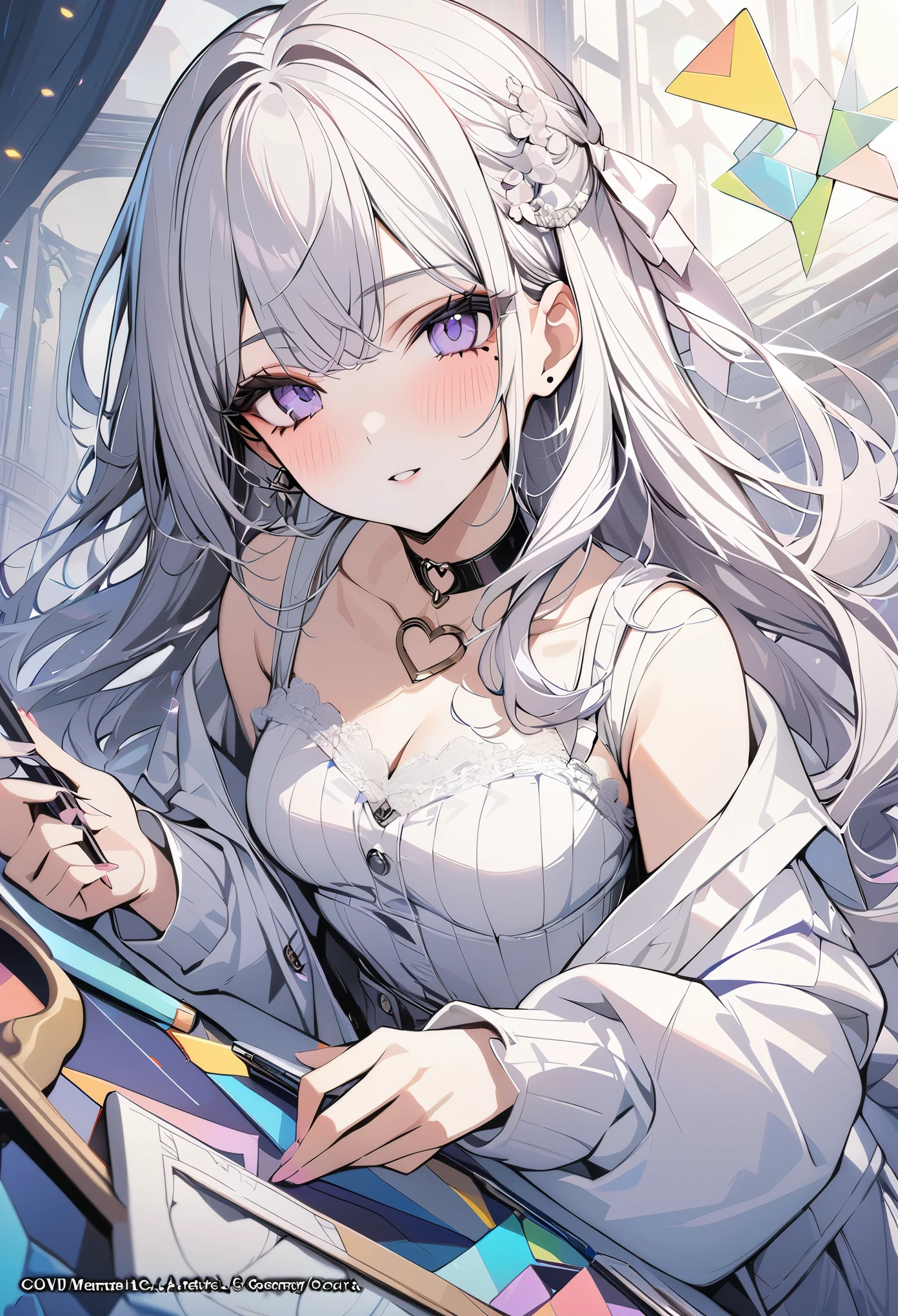 Fox Ears, Fox&#39;s Tail, ( masterpiece、Highest quality、Highest quality、water彩画(curly)、Official Art、Beautiful and aesthetic:1.2)、(One Girl:1.3)、(Fractal Art:1.3)、pattern、(Rainbow Hair、Colorful Hair、Half blue and half light pink hair:1.2)、water、liquid、 cloud、Starry Sky、performer、((rain)),(((Cherry Blossom))),
One girl, alone， Red eyes，White-haired God，Long white hair，headgear，Best Shadow, Shallow depth of field, Stunningly beautiful girl, , delicate, Beautiful and attractive face, Tabletop, Highest quality,artistic 