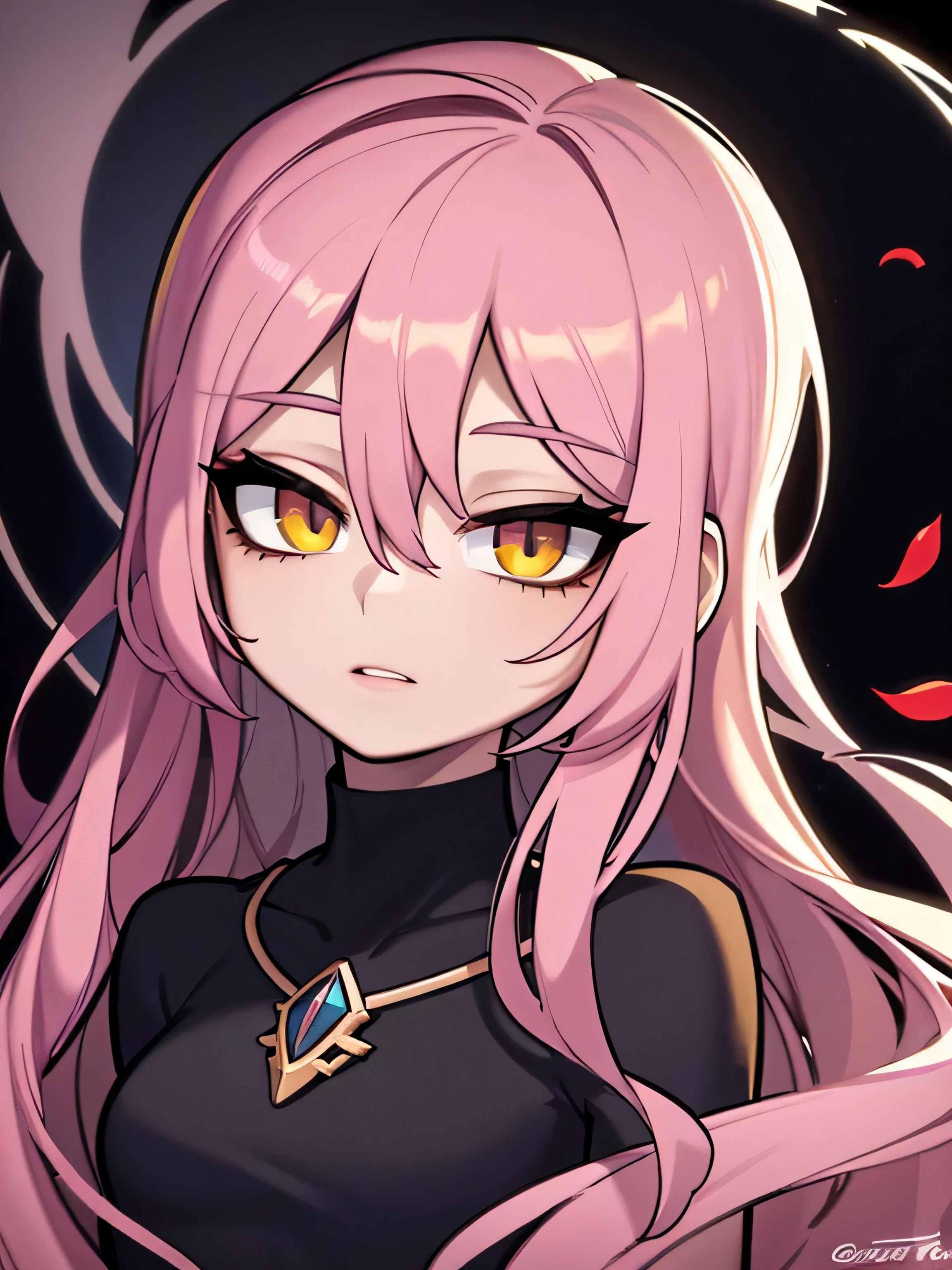 (highres, vivid colors, physcially-based rendering), beautiful detailed eyes, beautiful detailed lips, extremely detailed eyes and face, longeyelashes, boy, little femenine altitude, semi male clothes, single character, romantic lighting, rose petals, black background, soft and dreamy atmosphere.