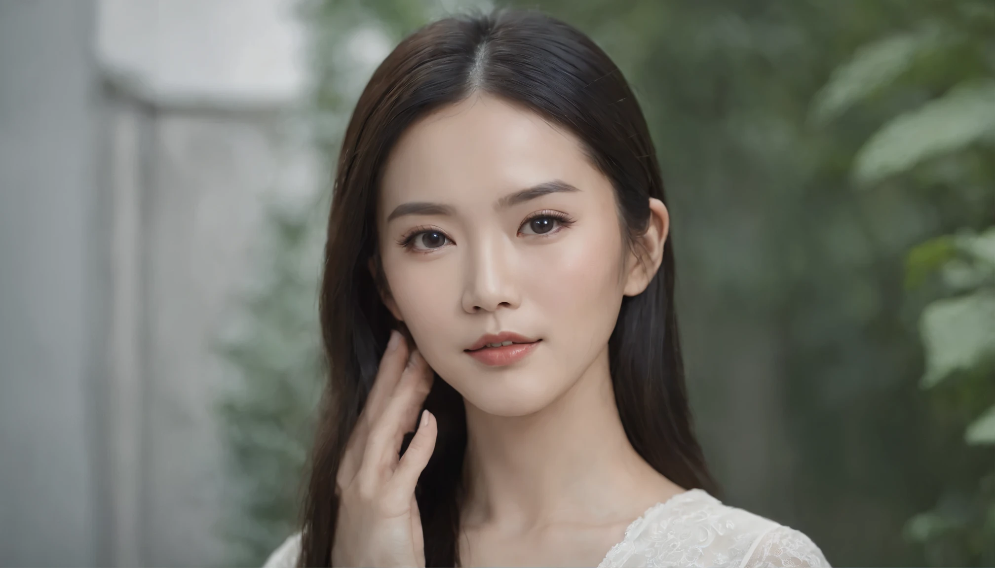 Long Hair , Fair Skin Chinese Woman, 35 years old, black Hair, 8K Resolution, Ultra Realistic, Super Definition, Super Definition Face, Super Definition Lips, Fine Eyes, Double Eyelids