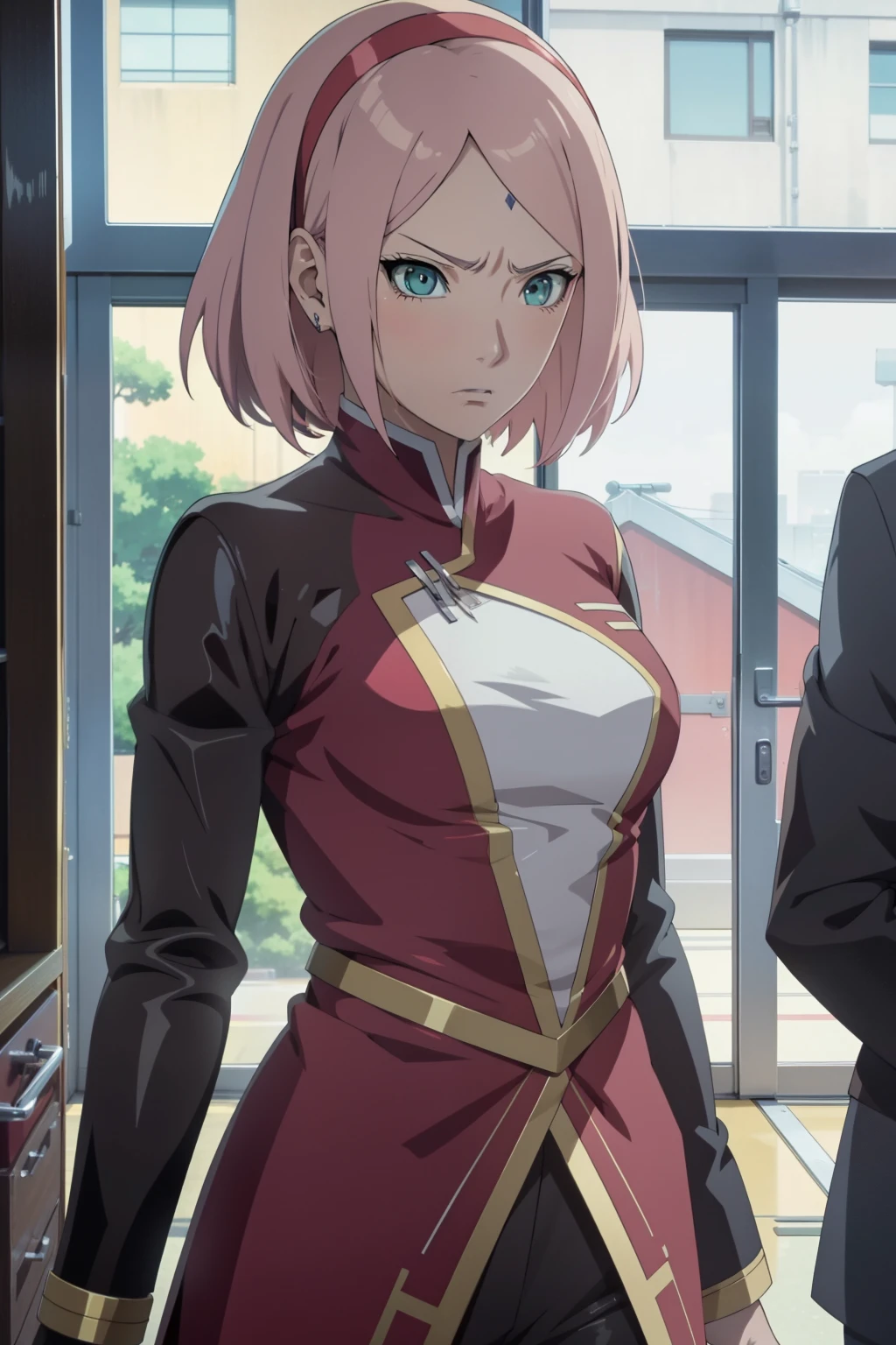 Anime character S2, Exquisite facial features, Three-dimensional facial features, Perfect face, Anime-styled, Handsome, Anime cosplay, anime girl, Detailed eye design, Long eyelashes, Beautiful hair, (wavy, short, anime hairstyle), Expressive emotions, (blushing, angry, surprised, sad), Anime clothing style, High-definition anime artwork, Dramatic shadows, Bright colors, Detailed shading, Anime theme, Anime-inspired background, Anime fans, Anime convention, Anime merchandise, Anime figurines, Anime manga, Anime series, Popular anime characters, Highly-det