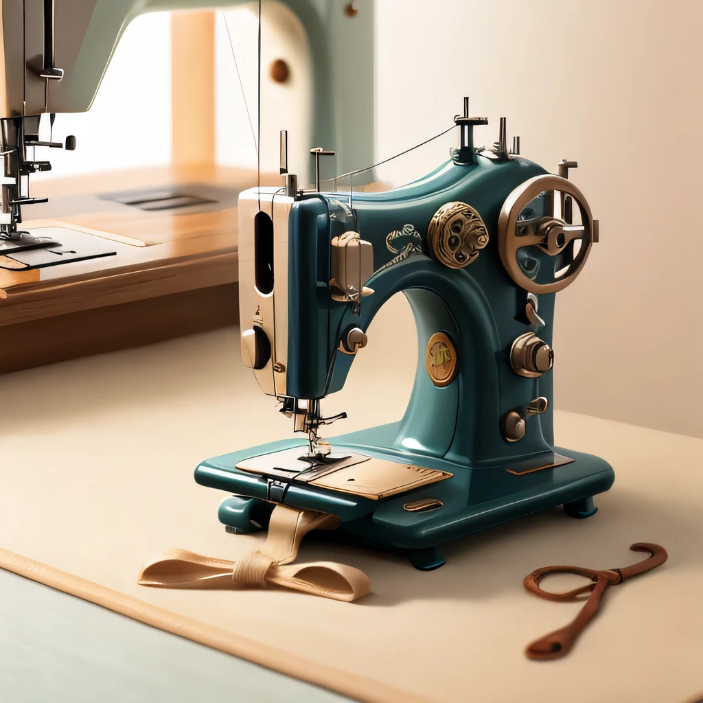 ~sewing machine~New prison, new machine,close up,female Taoist seal,side