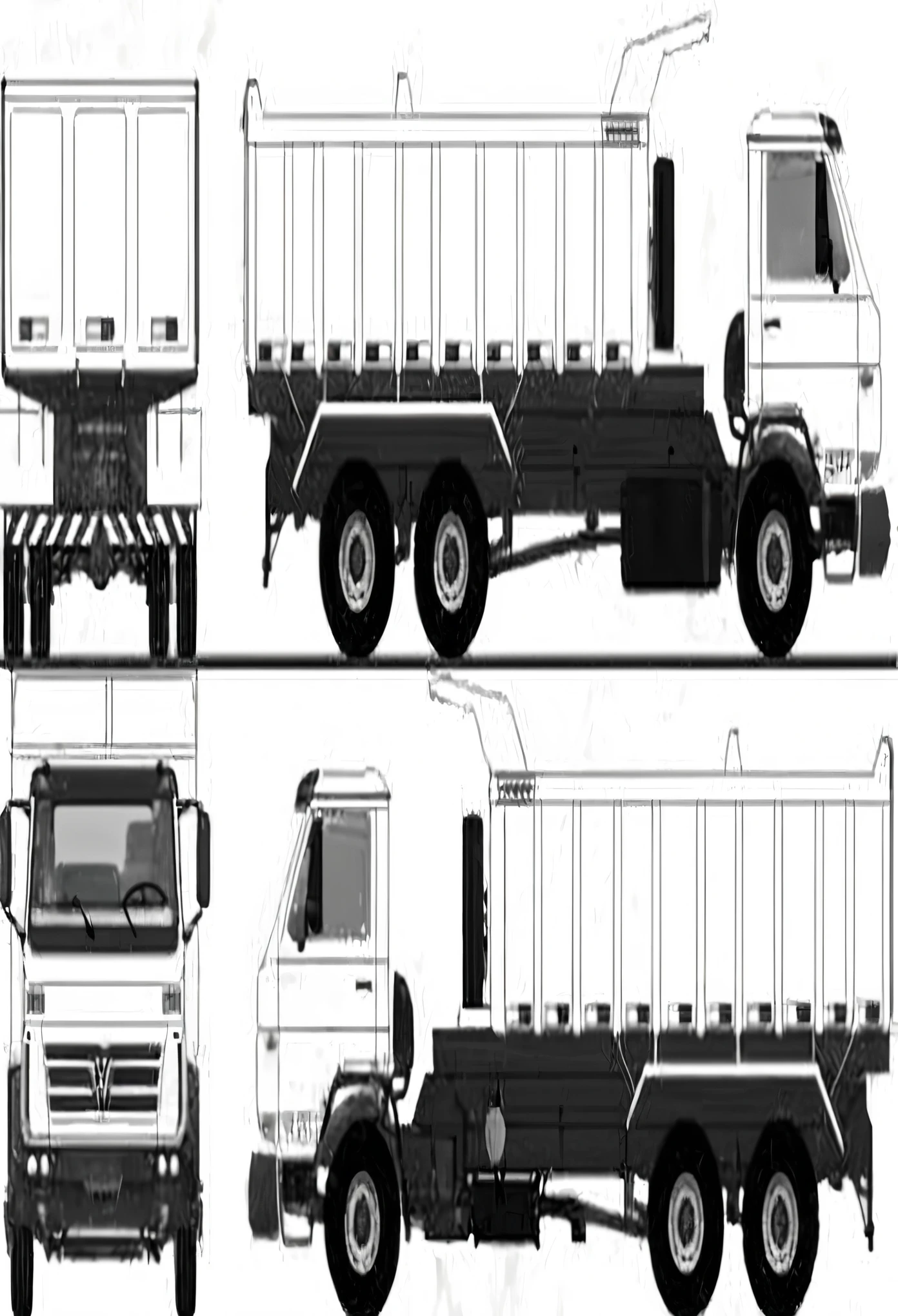 Create an image identical to this, but the water truck vehicle