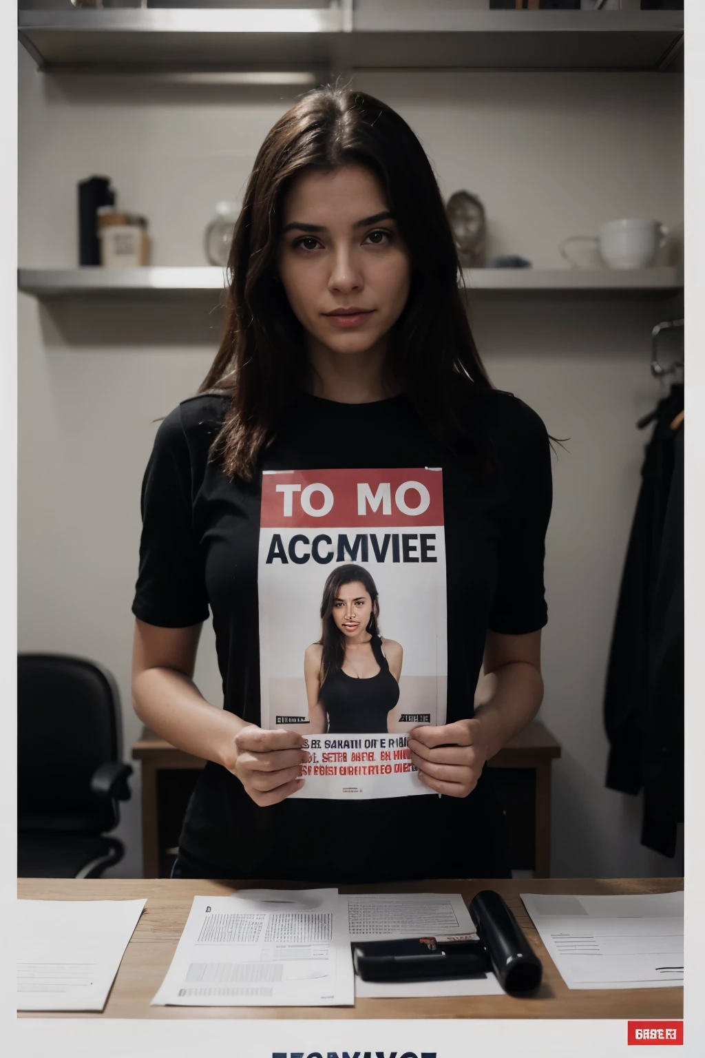 crea un afiche que promueva un cambio de actitud para eliminar la violencia contra la mujer.