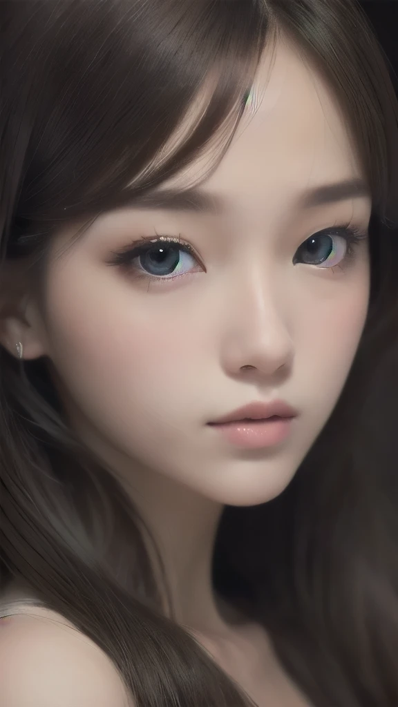 dark studio, two-color lighting,, Arurinch,, RAW photo, (highly detailed skin:1.2), 8k UHD, SLR camera, Soft lighting, high quality, granularity, Fujifilm XT3, , , , (32 thousand., Best quality, masterpiece:1.2), (realistic, photo-realistic:1.37), Ultra detailed, 1 girl, alpha layers, One, Beautiful detailed eyes, floating hair NovaFrogStyle, Cute face, , , Boke, (detailed face:1.2), (kawaii), ulzzang-6500-v1.1:0.1