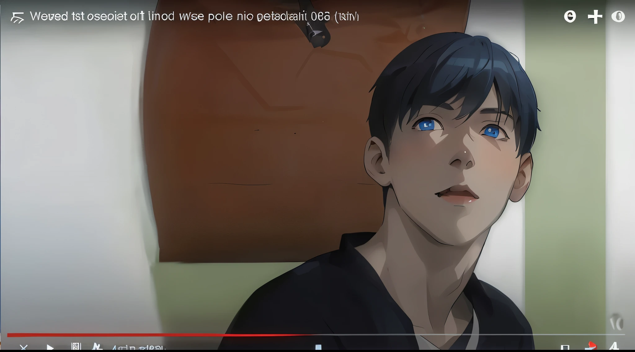 cute young male 16 years old silver hair blue eyes