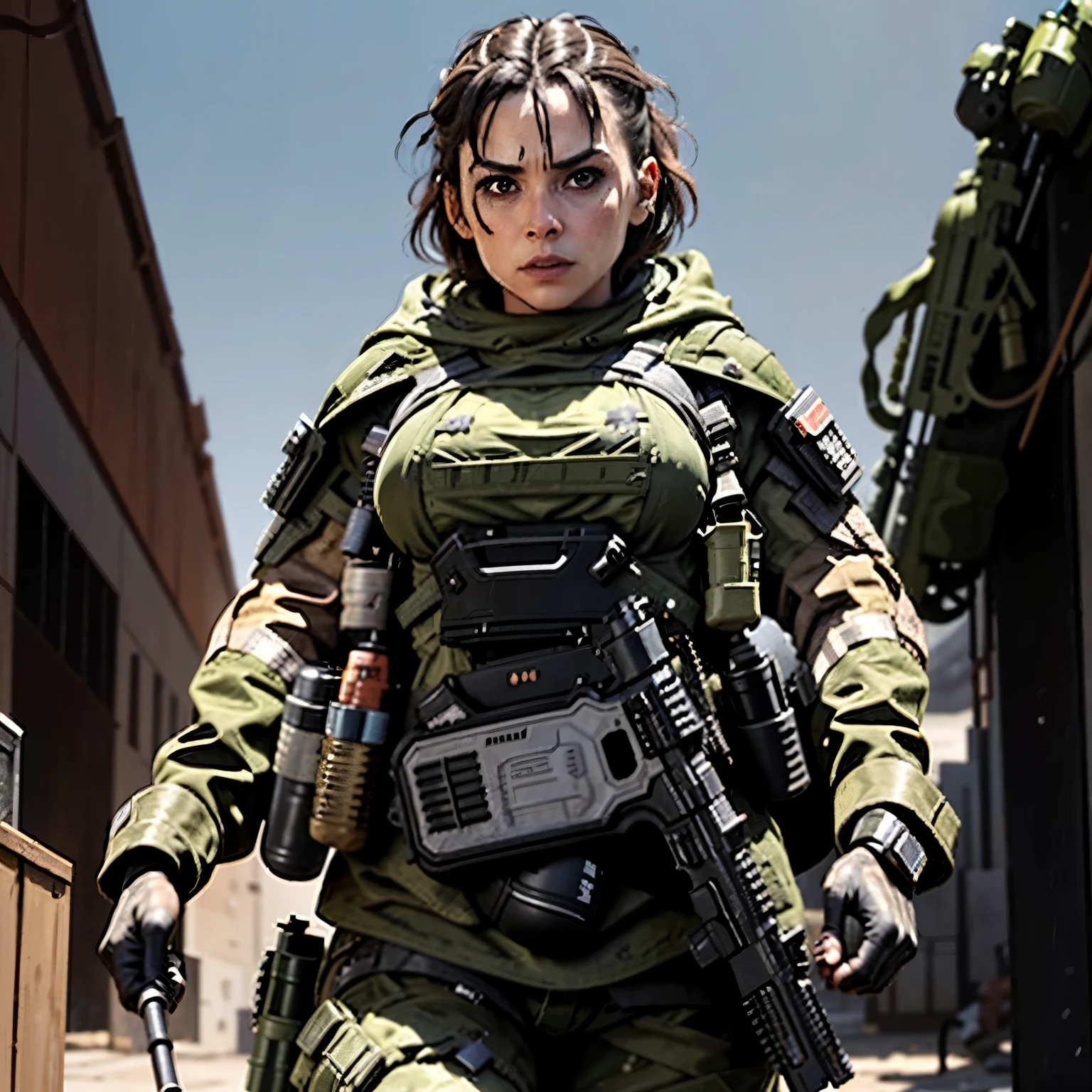 Character name in Call of Duty called Izzy:

Izzy, a bold and fiery figure in the Call of Duty universe, defies the typical military trope with her unique personality. Armed with an assault rifle and a quick wit, this tenacious character is ready for any mission. Her short, spiky hair contrasts with her calm and focused demeanor, making her an unforgettable presence on the battlefield. Despite the intense situations she faces, Izzy maintains a cool composure, relying on her strategic prowess to outmaneuver her enemies. With determination in her heart and fire in her spirit, she is an asset to any team.