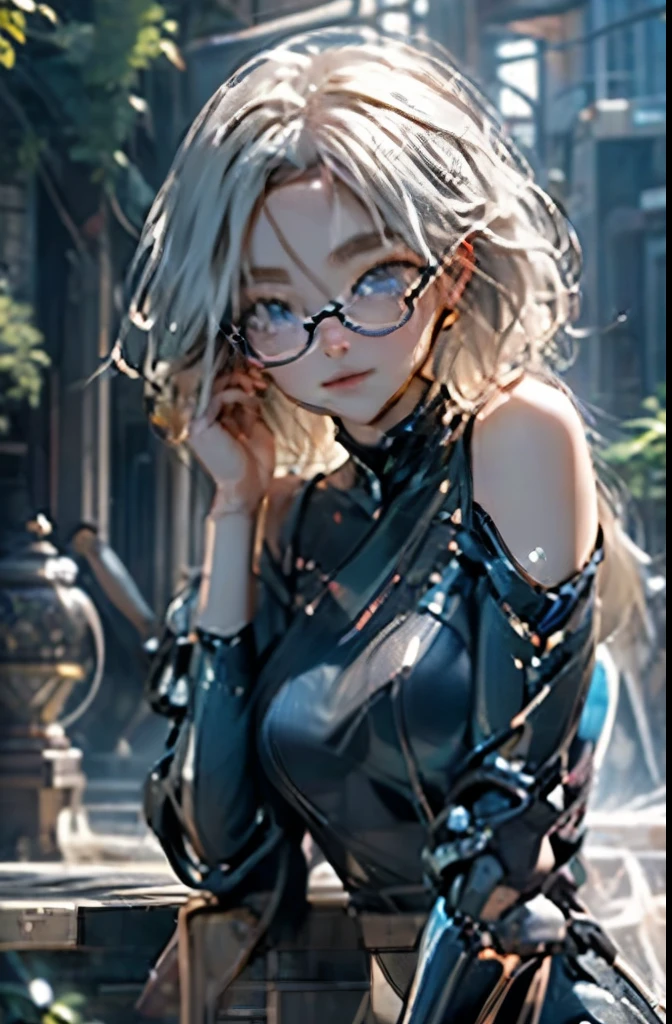 A Female robot is sleeping in forest, spread legs, nude, banzai pose. she does not wear any dress. She has black short hair. She lifts up the under hem of her white plain dress, leaning over, masterpiece, mature, android, blue eyes, full body figure, Height: 160cm, flushed cheeks, 2020s anime picture, A beautiful female robot , No NSFW, whole body, barefoot, archaic smile, getting orgasm, 25 years old, sweat bucket. She wears silver metal flamed glasses.
She can move while doing a handstand.