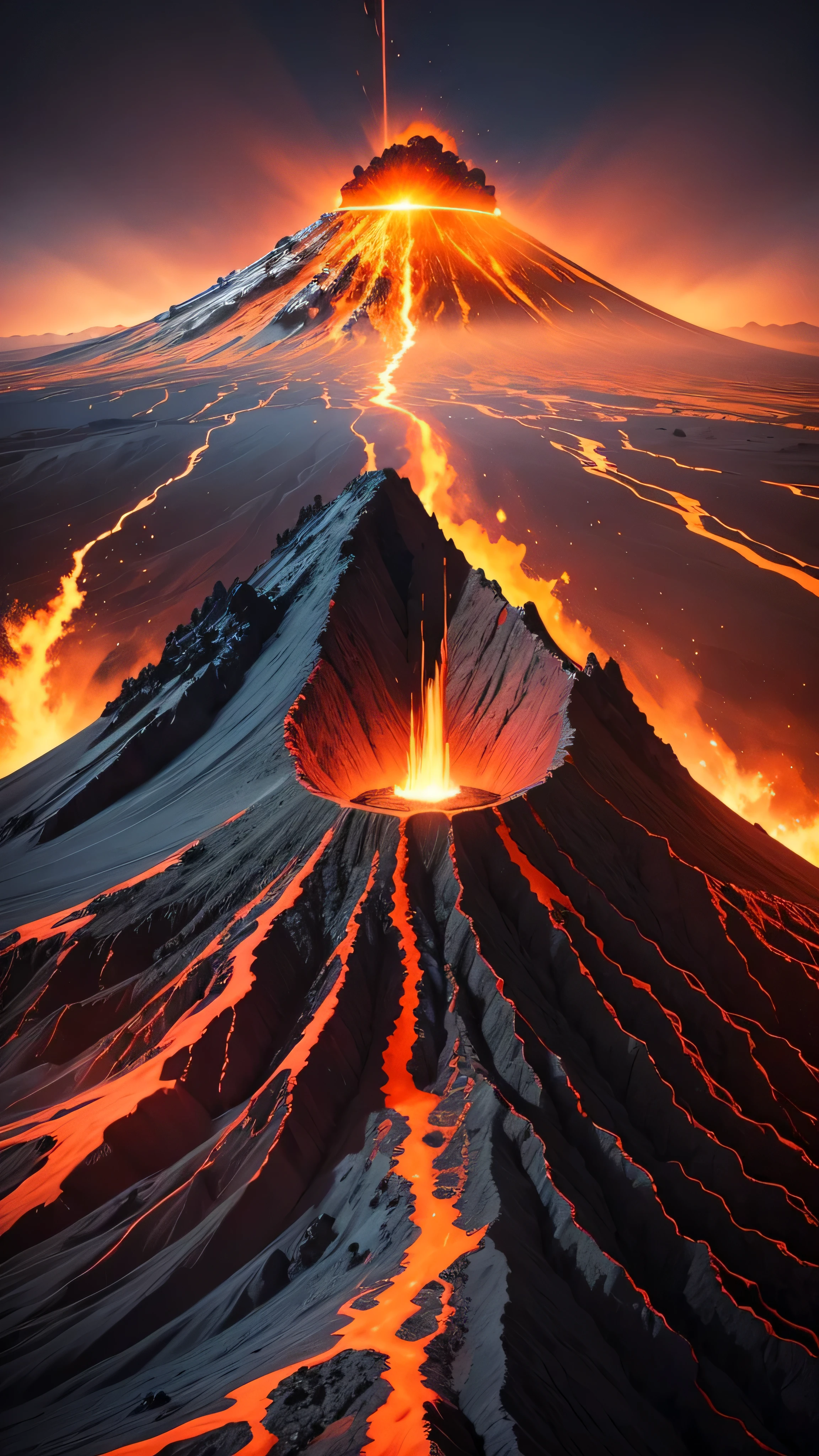 volcanic activity on volcanoes, 8k, high resolution
