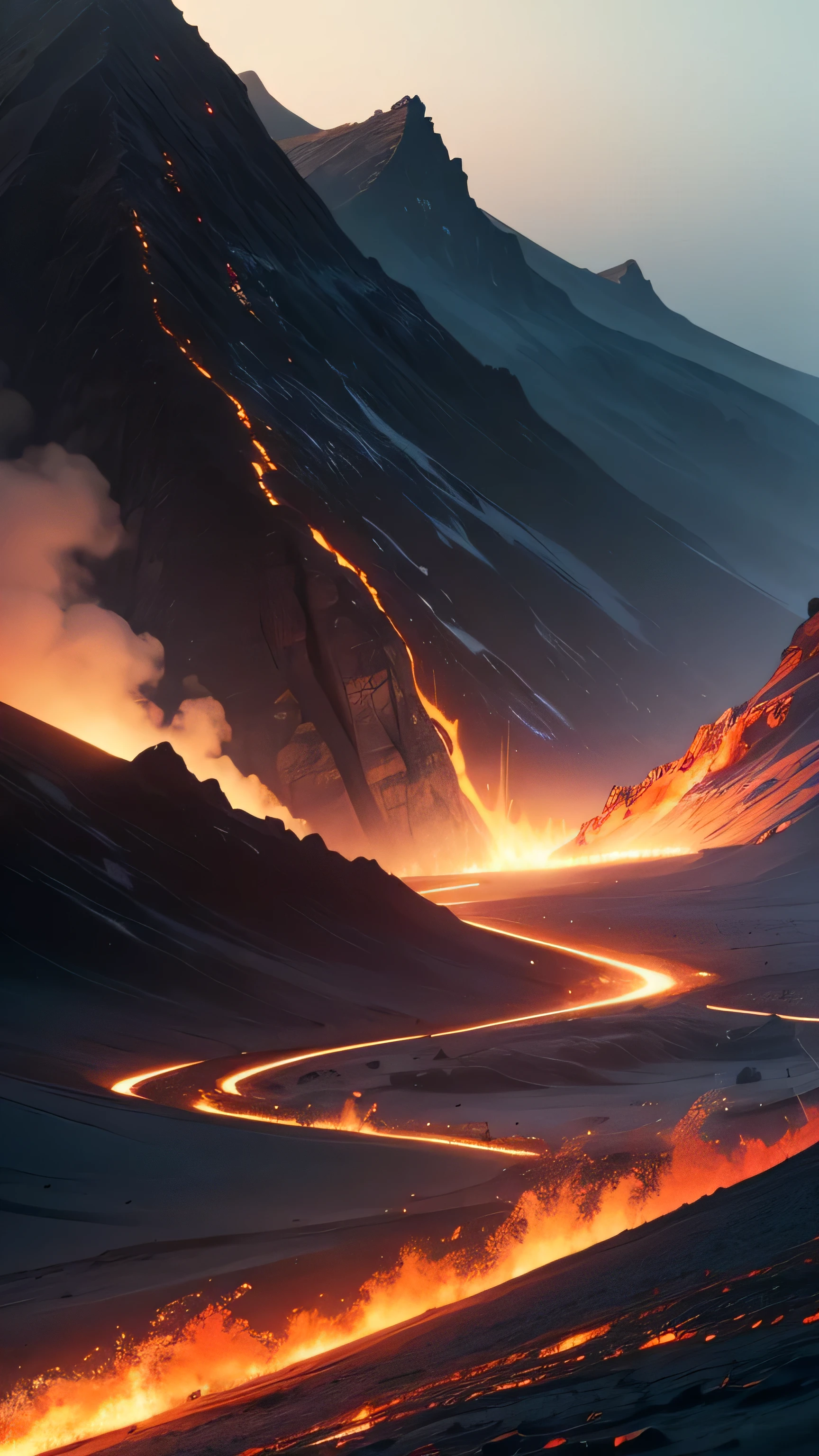 volcanic activity on volcanoes, 8k, high resolution , close up