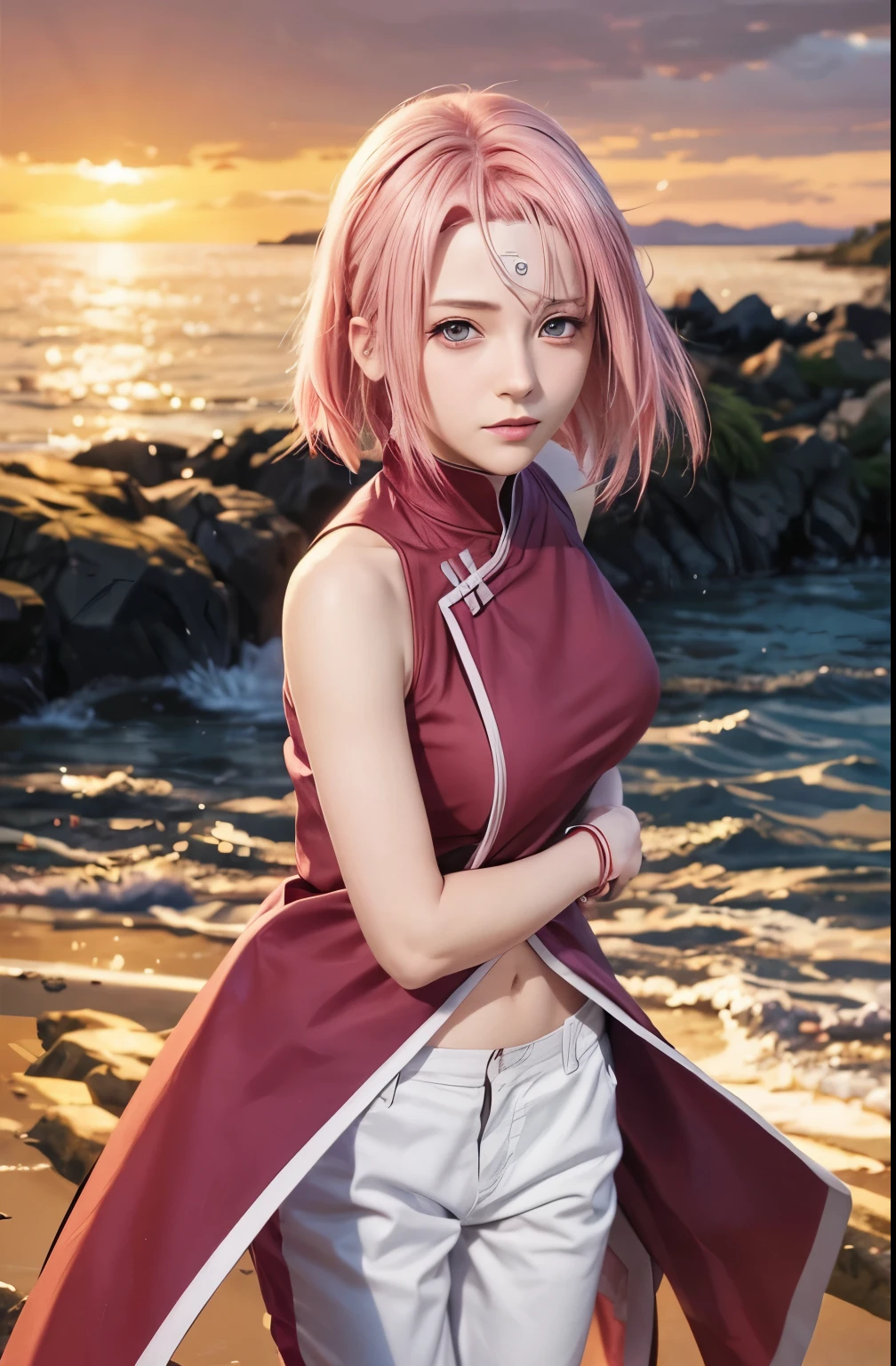 .
Sakura / Sakura Haruno (Sakura Haruno) / [Boruto: Naruto Next Generation,1girl ,best quality ,ultra Higd ,detail realistic ,HDR pro