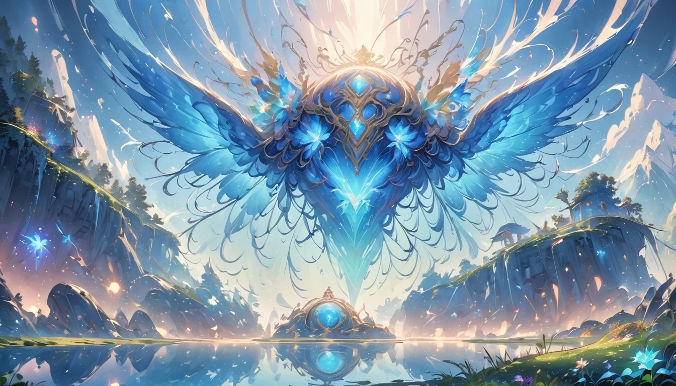 (best quality,4k,8k,HD,masterpiece:1.2),Super detailed,lifelike,alien landscape,beauty,Colorful,original,otherworldly,exotic,alien creature,dense vegetation,otherworldly plants and flowers,glowing mushroom,floating rocks,bioluminescent organisms,ethereal atmosphere,unusual geological formations,crystal-like structure,Alien sky with multiple moons and nebulae,strange constellations,amazing wildlife,unexplored terrain,Vivid and contrasting colors,Weird lighting effects,The ruins of an unknown civilization,alien architecture,energy ball,beam,alien energy,Celestial energy,Peaceful and mysterious atmosphere,spectacular view,majestic mountains,Fall,Surreal reflections,coexisting alien creature,Alien life forms with unique characteristics,close celestial body,strange celestial event,a profound sense of wonder and awe,Intrepid explorer discovers secrets of alien world,infinite possibilities。