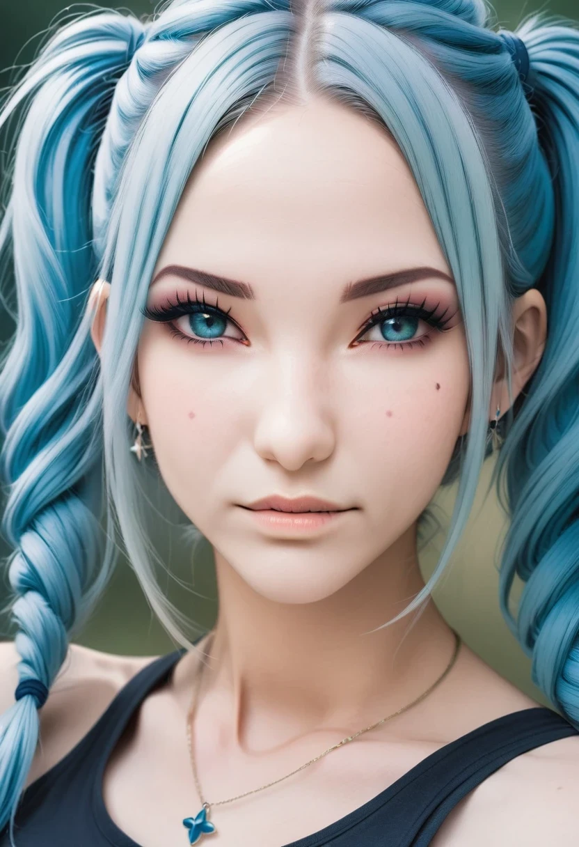 (masterpiece, best quality:1.2), Anime character Aisha Hanabi face portrait,