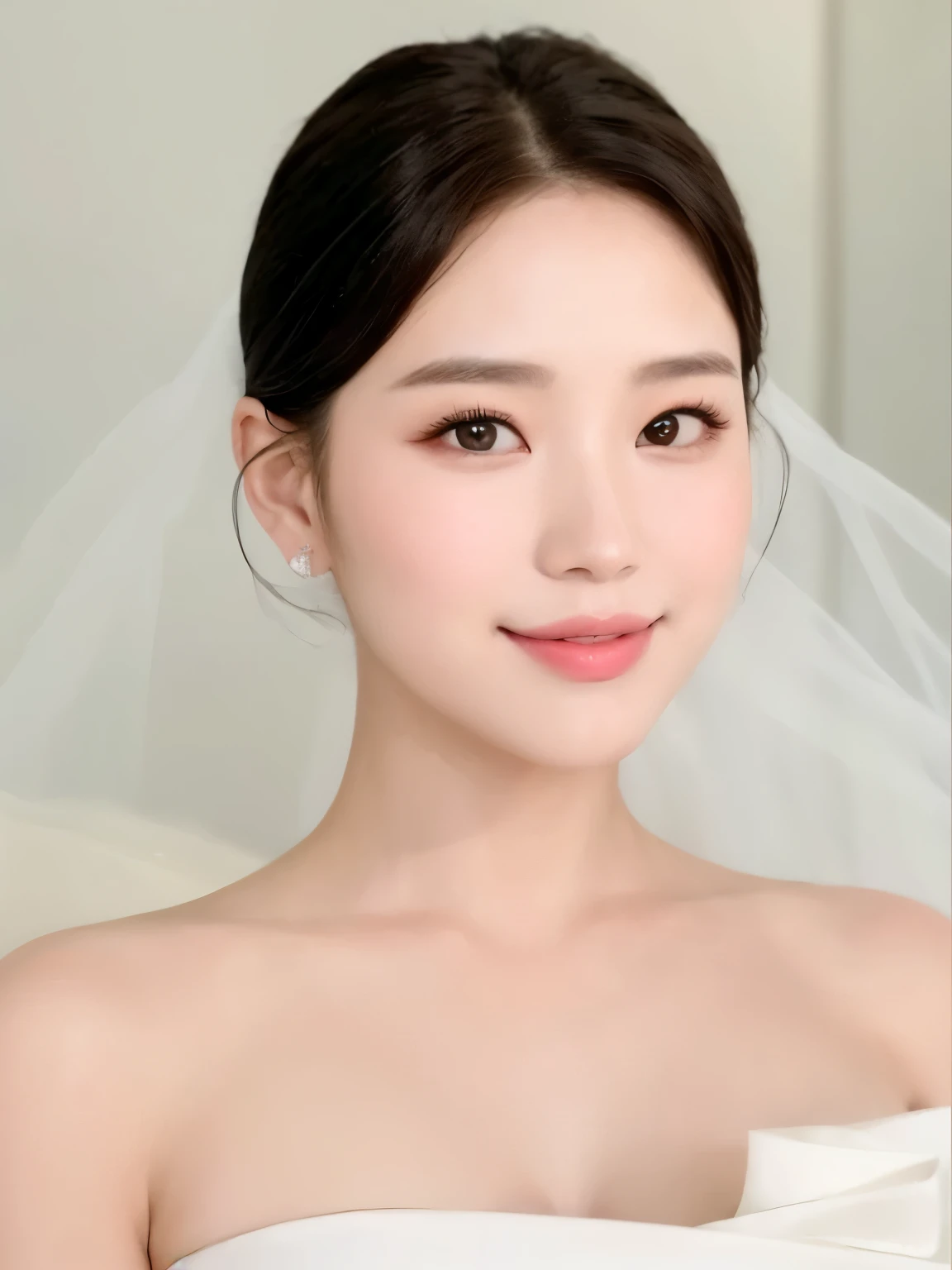 ((Top Quality, 8K, Masterpiece: 1.3)), Focus: 1.2, Cute Girl One, Perfect Beauty: 1.4, Asto: 1.2, (Layered Hairstyle, Beautiful Breasts: 1.1)), (Bandeau Wedding Dress: 1.1), (Bedroom: 1.3), Highly Detailed Face and Skin Texture, Detailed Eyes, Double Eyelids, Whitening Skin, Delicate Lips,