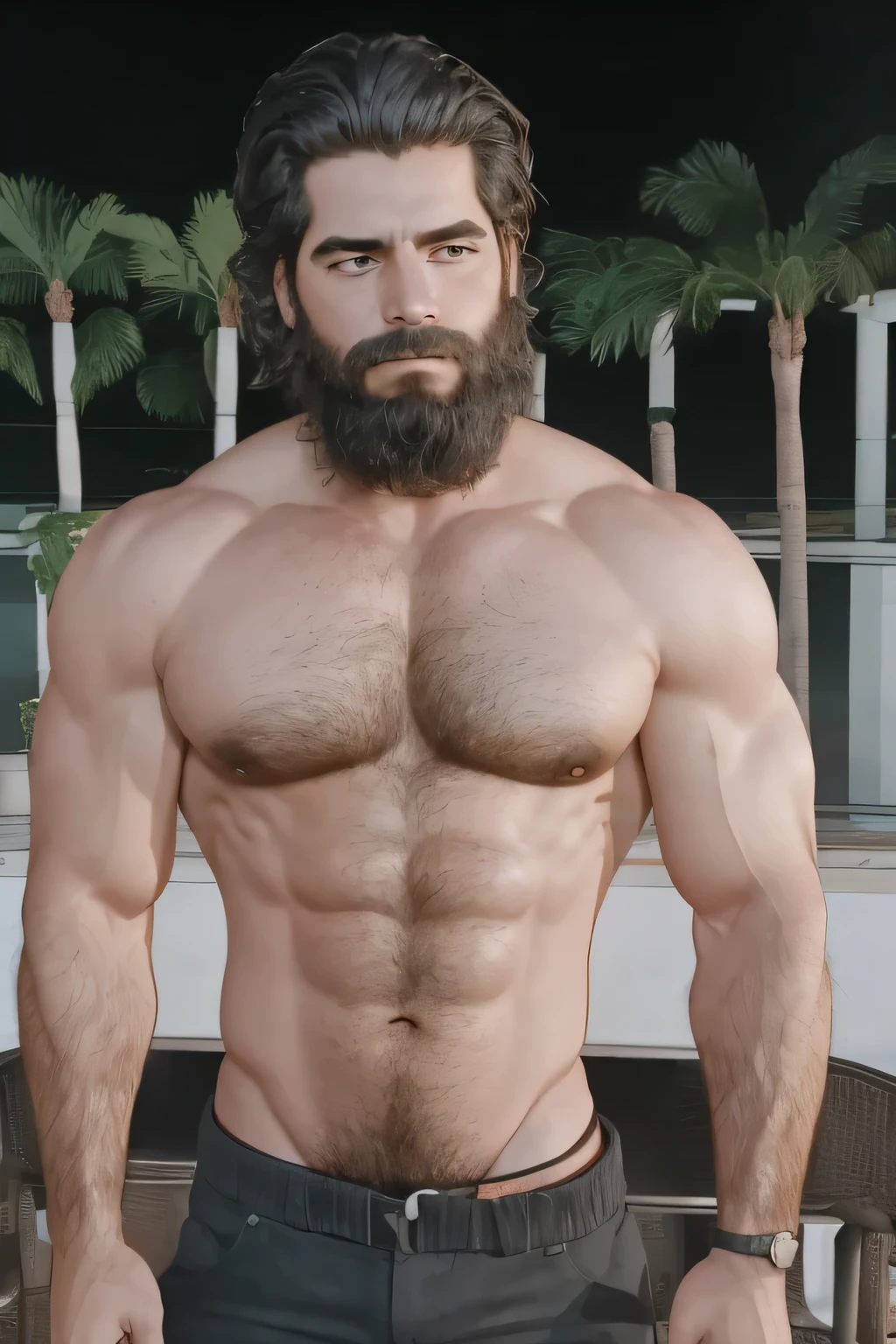 In the center of a mythical land, a magnificent greek god stands proud. Su cuerpo esculpido irradia fuerza y poder., while his eyes exude sabiduría and determination. El cabello y la barba del dios caen lujosamente en cascada., adding an air of divine elegance. su perfecto, Los rasgos cincelados se capturan con exquisito detalle., mostrando la habilidad del artista.
El atuendo del dios es regio., adornado con detalles dorados y patrones intrincados que simbolizan su estatus celestial. La tela cae con gracia., destacando su majestuosa presencia. Sus brazos musculosos sostienen un cetro., a symbol of authority and control over the kingdoms he rules.
While the god is in the heart of the underworld, The spectacular lighting accentuates the contrast between light and dark. Las llamas parpadeantes del fuego estigio lo rodean., Proyectando sombras que bailan sobre su poderosa forma.. El juego de luces y sombras resalta el aura divina del dios., making it look formidable and impressive.
The artwork is created using a combination of traditional oil painting techniques and modern digital tools.. Las pinceladas magistrales y los colores vibrantes dan vida al dios y al inframundo.. Las ricas texturas y los intrincados detalles elevan la obra de arte a un nivel de realismo y profundidad que hipnotiza a los espectadores..
With materials and techniques of the highest quality., This work of art is a masterpiece that captivates the public. Ultra-detailed rendering ensures that every aspect of the god's face and surroundings is perfectly represented.. The use of bright colors and a photorealistic style adds intensity to the artwork., Immerse the viewer in the mythological realm..
La paleta de colores dominante consiste en profundos, tonos ricos, evoking a sense of mystery and power. Tonos de negro, azul oscuro, y los rojos ardientes dominan la escena, mientras sutiles toques de oro iluminan los rasgos