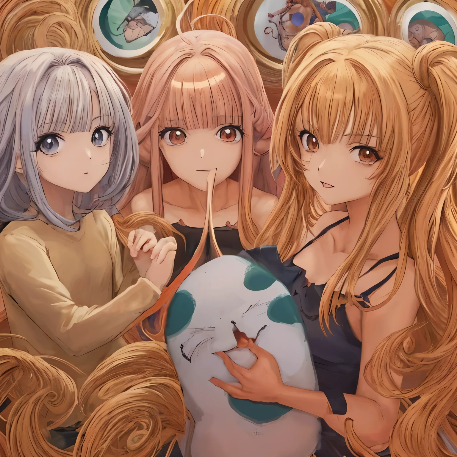 Arte de anime, melhor qualidade, Garoto, cabelos pretos, pupilas em espiral