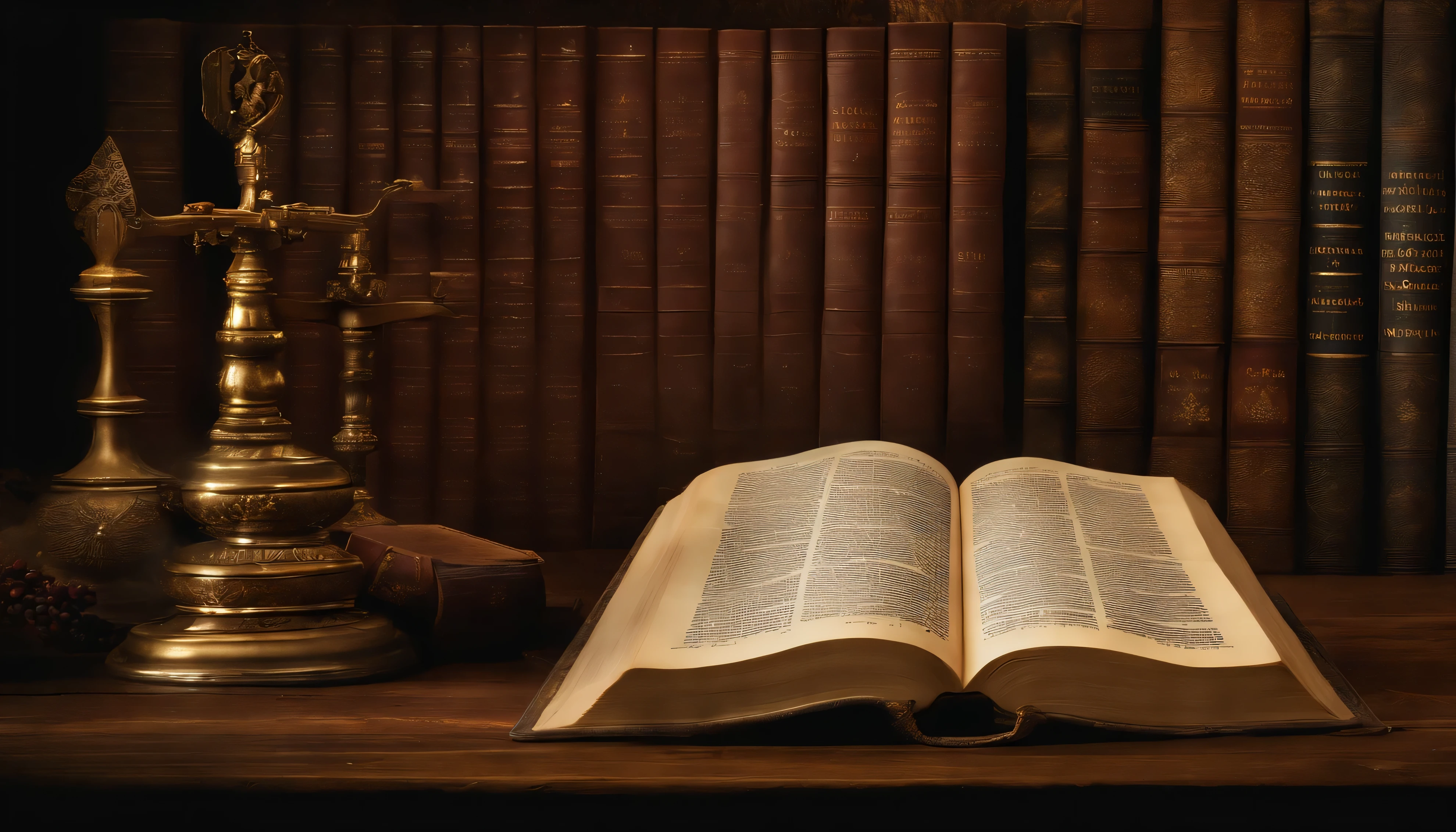 "please, Create high-resolution images of the Bible that capture the reverence and spiritual importance of this Bible. Images must convey the historical and religious significance of the Bible, Present it with dignity and respect. Use soft lighting to highlight cover and page details。, Emphasizes texture and aging, Where applicable. Place the Bible in an environment that evokes a sacred environment, Like the wooden shelves and lighted altars of an old library.. Use colors sparingly、Must use typography, presented, Must be elegant and discreet. This image is、It should evoke awe and spiritual connection to the words and teachings contained in the Bible.。."