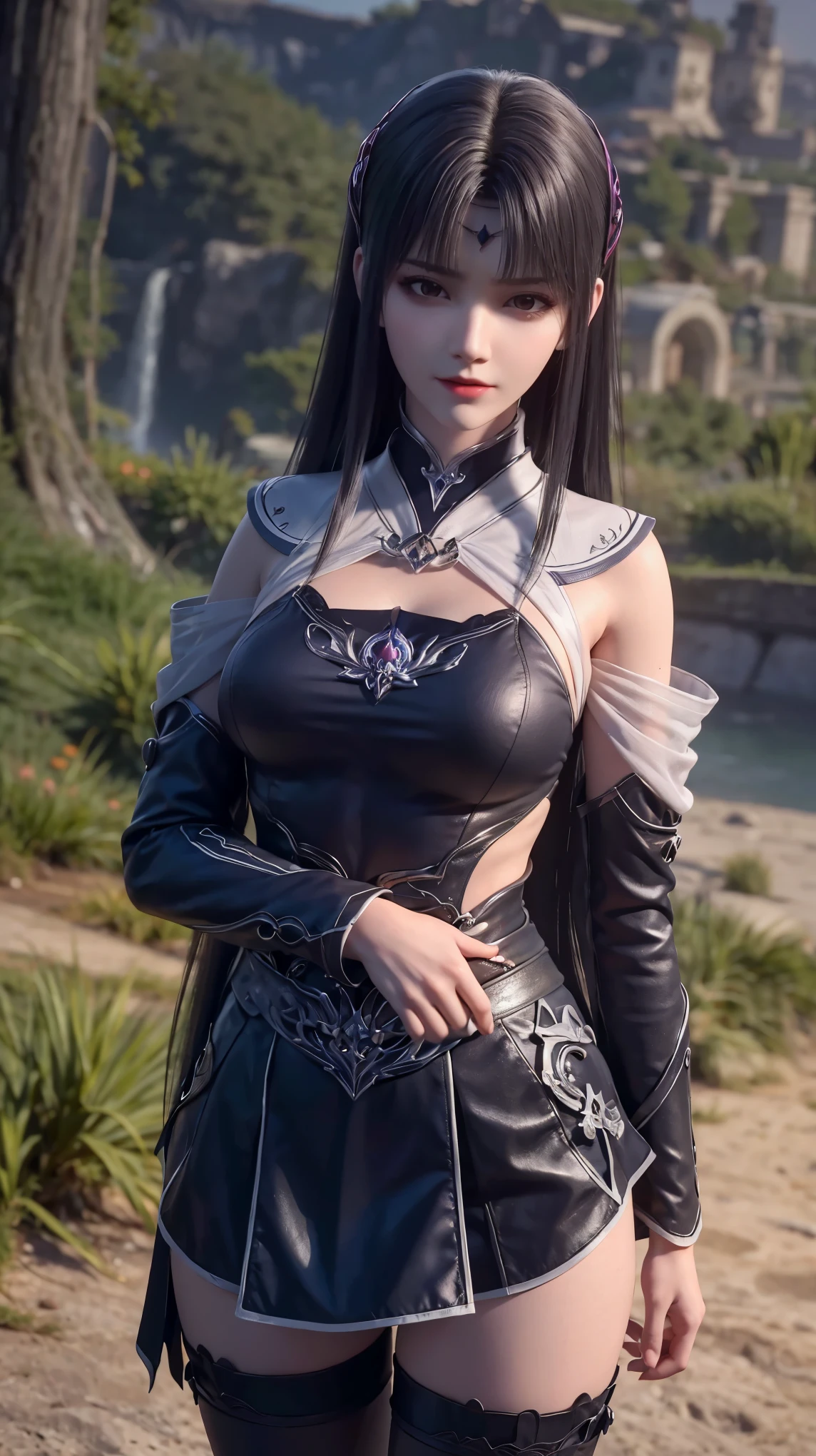 walnut,vampire,assassin,Lovely,mature,Sexy,thin,Qi bangs,long hair,Antenna bangs,Double tail,高Double tail,Bangs cover one eye,frightened,angry,Smile,blushing,Nose red,Drunk,Blank gaze,exquisite eyes,red lips,perfect face,Cross your arms over your chest,dark skin,dynamic poses,fighting stance,Get close,school swimsuit,damaged clothing,cloak,leather skirt,black stockings,,Spandex oil shines,Laser reflective material,Detail background,气泡angry,Bubble blush,Heart-shaped,Note,Q version,official art,lifelike,movie angle,dynamic angle,Horizontal viewing angle,depth of field,movie lighting,colourful,PBR rendering+UE pull,32K,high resolution,high quality,Beautiful wallpaper,