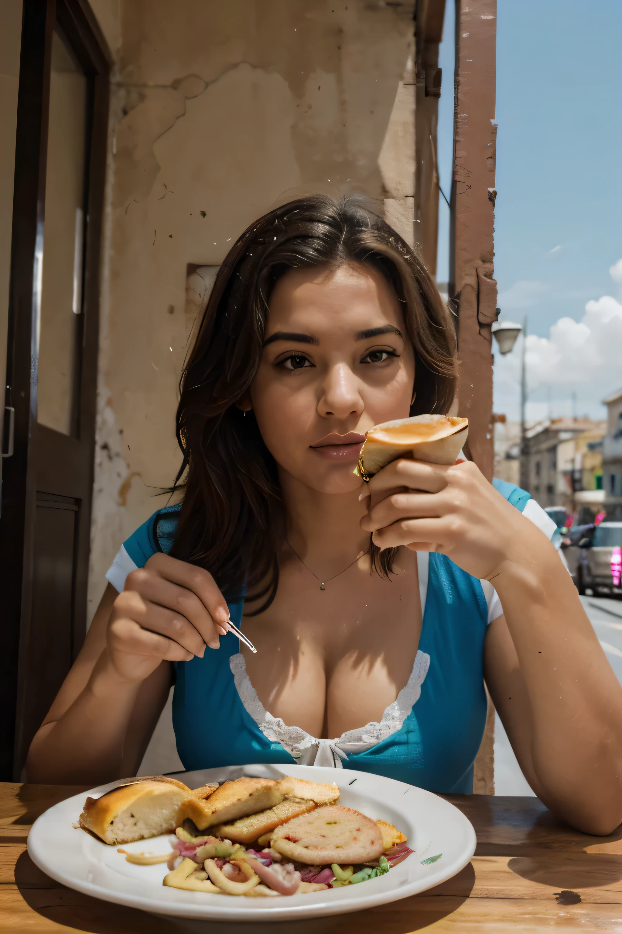a perfect photo for this character having Cuban Sandwich