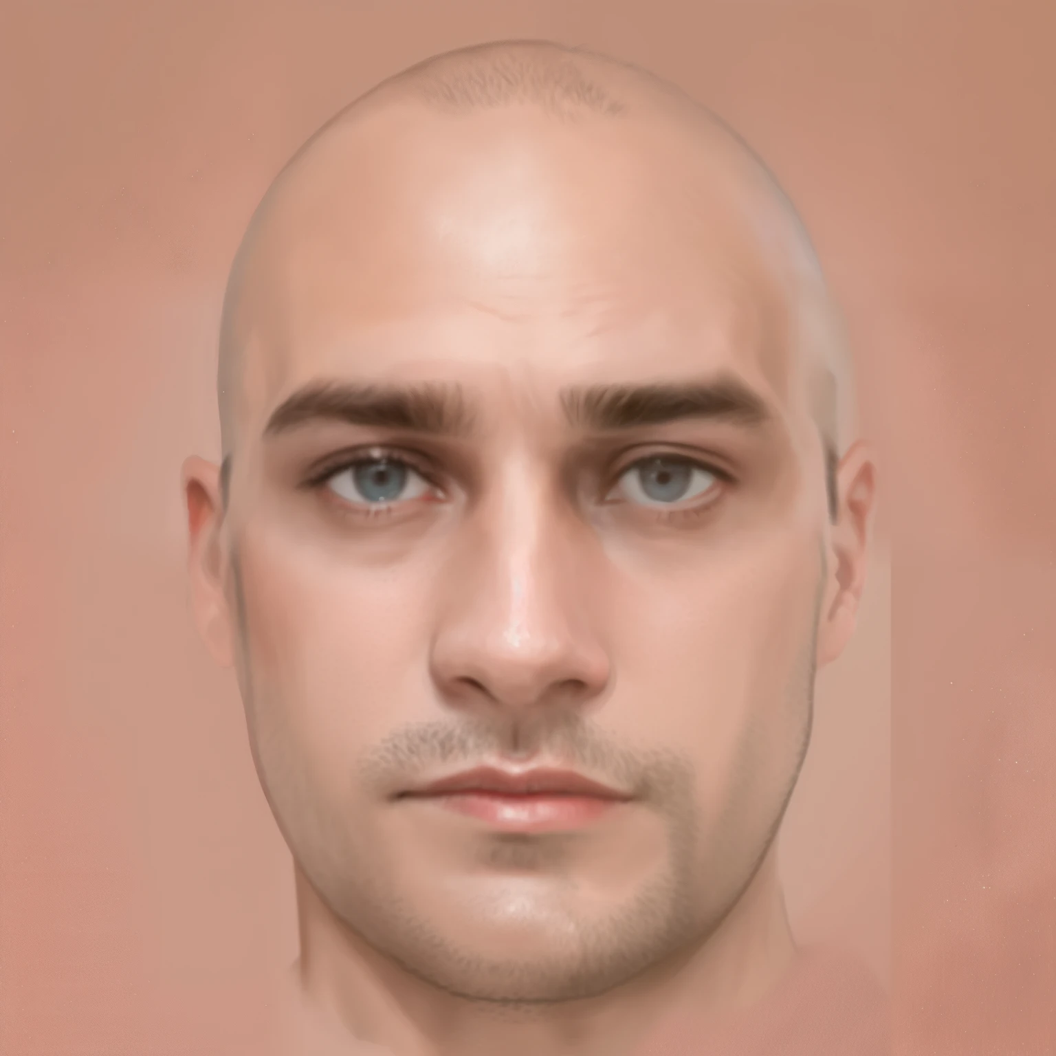 arafed man with a bald head and a shaved face, police sketch, realistically rendered face, 3 , aged 2 5, 3 6 years oldr - old man, (38 years old), man face, 38 years old, facial portrait, 2 8 years old, highley dce
