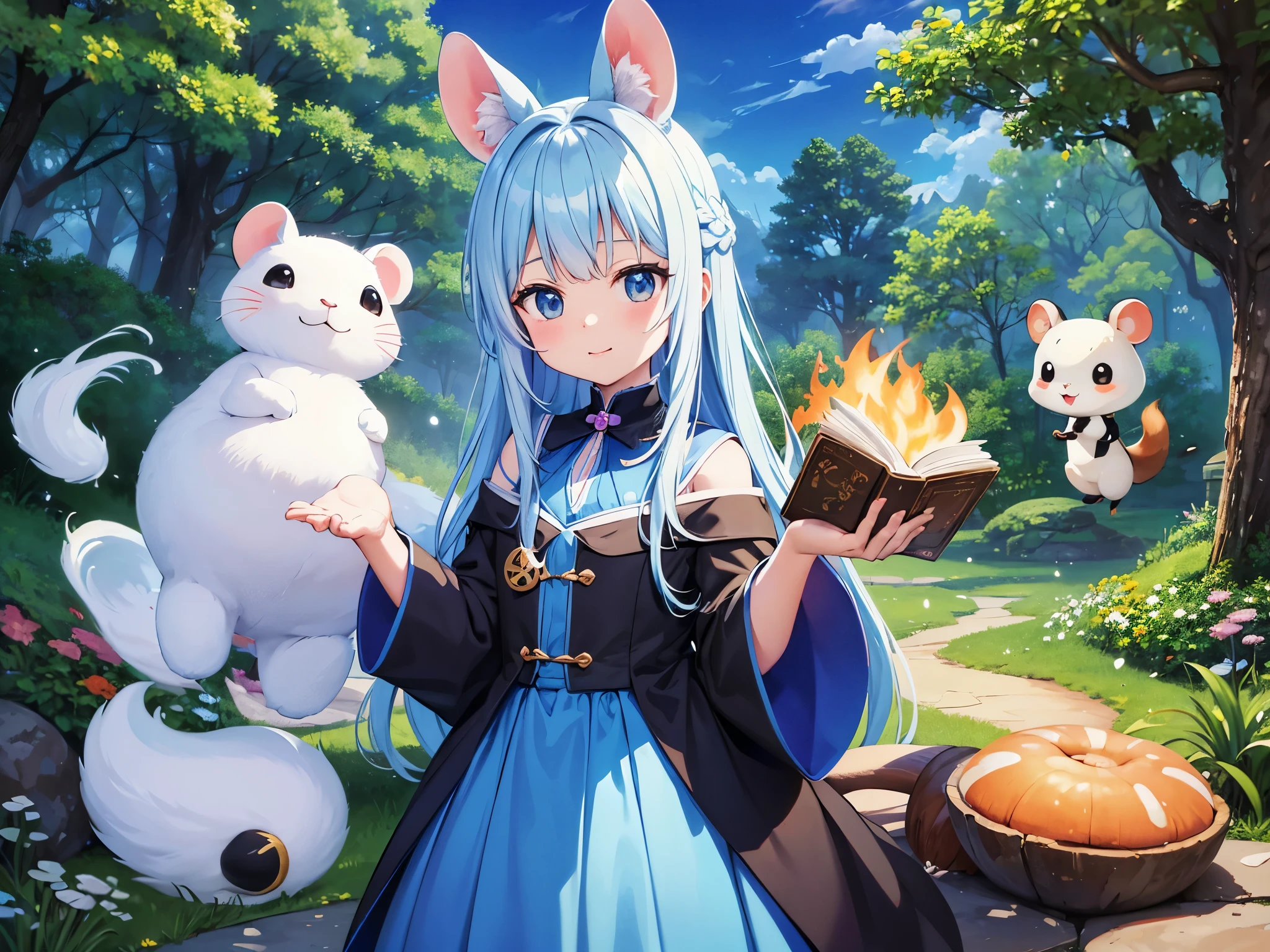 A group of anime characters, various anthropomorphic animals, including cat girls, elves, and mechas, were making trouble around the table.，Enjoying food and drinks，The atmosphere is lively and lively。The roles have（Beautiful and delicate eyes，Beautiful and delicate lips，Extremely detailed eyes and face，Long eyelashes）。They are depicted in popular anime style，Set in an otherworldly environment with fantasy elements。The scene resembles a still from the TV anime series，Captures moments of everyday life in the world of animation。 This work of art has（high quality：1.2、4k resolution、lifelike），Featuring ultra-detailed visuals，Exhibits complex design of characters and environments。