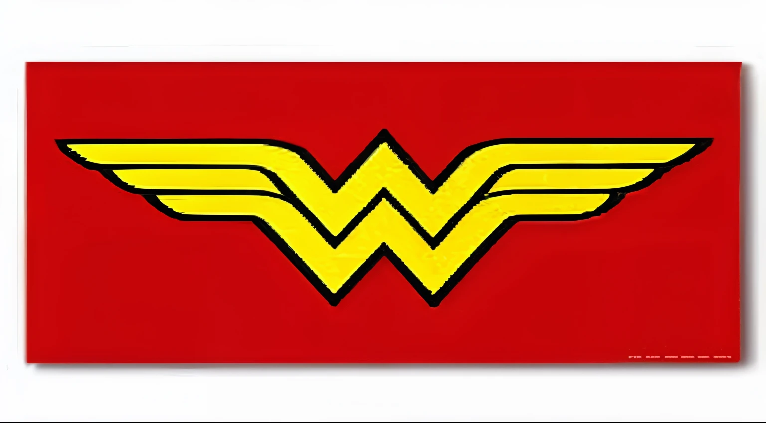 Wonder woman logo, 3d version, no person should appear on the photo