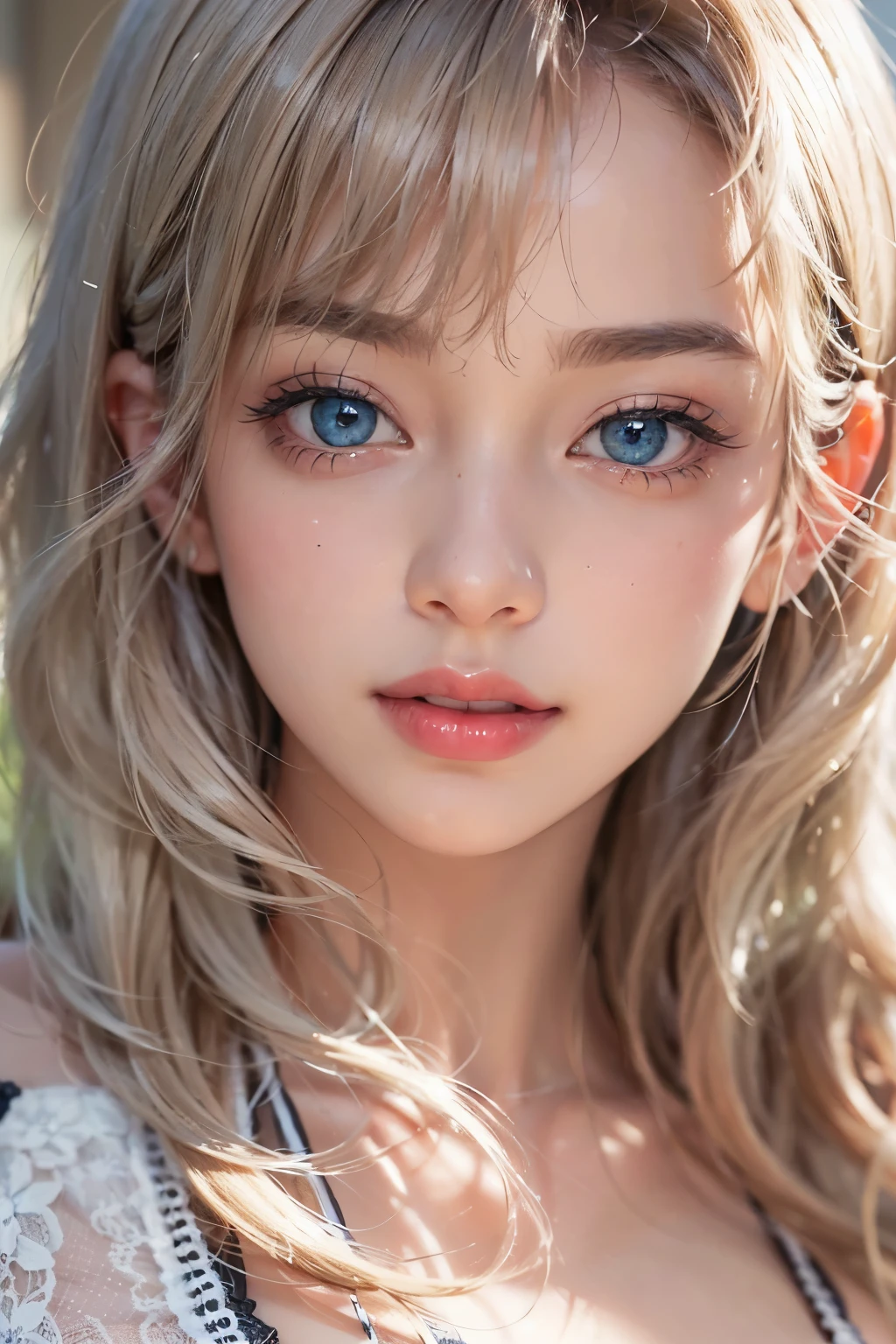 1woman, (Ultra realistic, high res), (highly detailed eyes, highly detailed hair, highly detailed face, highly detailed plump lips), (off shoulder with open breasts), breasts, upper body, caute smile, (best quality:1.4), Raw photo, (realistic, photo-realistic:1.37), professional photography, cinematic light, (fine face: 1.2),fashion model 20 years old, cute, [[[[pure eyes]]]], [[[[closeup]]]], [[[[chest]]]], [[[[neck]]]], [[[[shoulders]]]], perfect eyes, perfect iris, perfect lips, perfect teeth, perfect skin, soft front light, glow, HDR, (muted colors:1.2), Retrato da mulher、white skin、((cabelo Castanho ondas suaves)) Best Blanco Romantico、8k resolution、Frente Illuminada、American girl portrait、solo、20-year-old、beautiful face、Upper body、medium side cut、beautiful blonde hair、beautiful little face woman, solo,　black theme,　look at the audience,one woman, It&#39;s real, Wolfsan-6500-V1.3, anime、anime style、beautiful diamond eyes、20 year old american girl、braided hair、swimsuit、portrait beautiful detailed woman, very detailedな青い顔, Reality, beautiful narrow blue eyes, huge file size, Super detailed, High resolution, very detailed, highest quality, masterpiece, An illustration, very detailed, ticker, Unite, 8K painting wallpaper, fine, fine details, masterpiece, highest quality, Hvery detailed ticker uniform 8K wallpaper, face light movie lighting、cute blouse, dark background, oil, masterpiece, diffused soft film lighting, Portrait, highest quality (perfect face:1.4),stunning girl pictures,(8K and、photorealistic:1.25) 、(lip gloss、eyelashes、shiny face、shiny skin、highest quality、超High resolution、Depth of the bounds written、chromatic aberration、caustic road lighting、natural shading、sexy 1girl, Extremely cute, Amazing face and eyes, (Beautiful lovely smile), (extremely detailed beautiful face), bright and shiny lips, (cute bikini:1.3), (very elaborate lace bra:1.5), smooth skin, super beautiful, attractive, (Best Quality:1.4), (hyper quality), (Ultra-detailed), (hyper-realistic, Photore