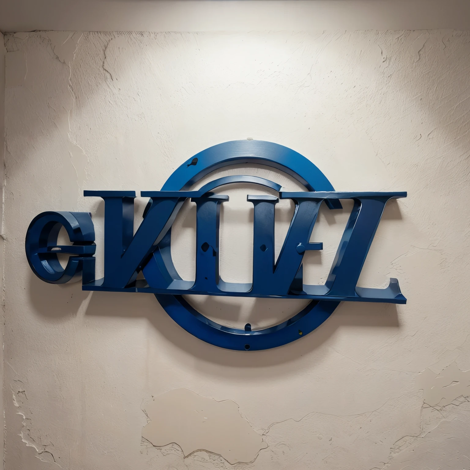 (best quality,realistic,ultra-detailed),Logo Lux,(blue detailed letters),(painted on a white wall),(photorealistic),(vivid colors),(studio lighting)