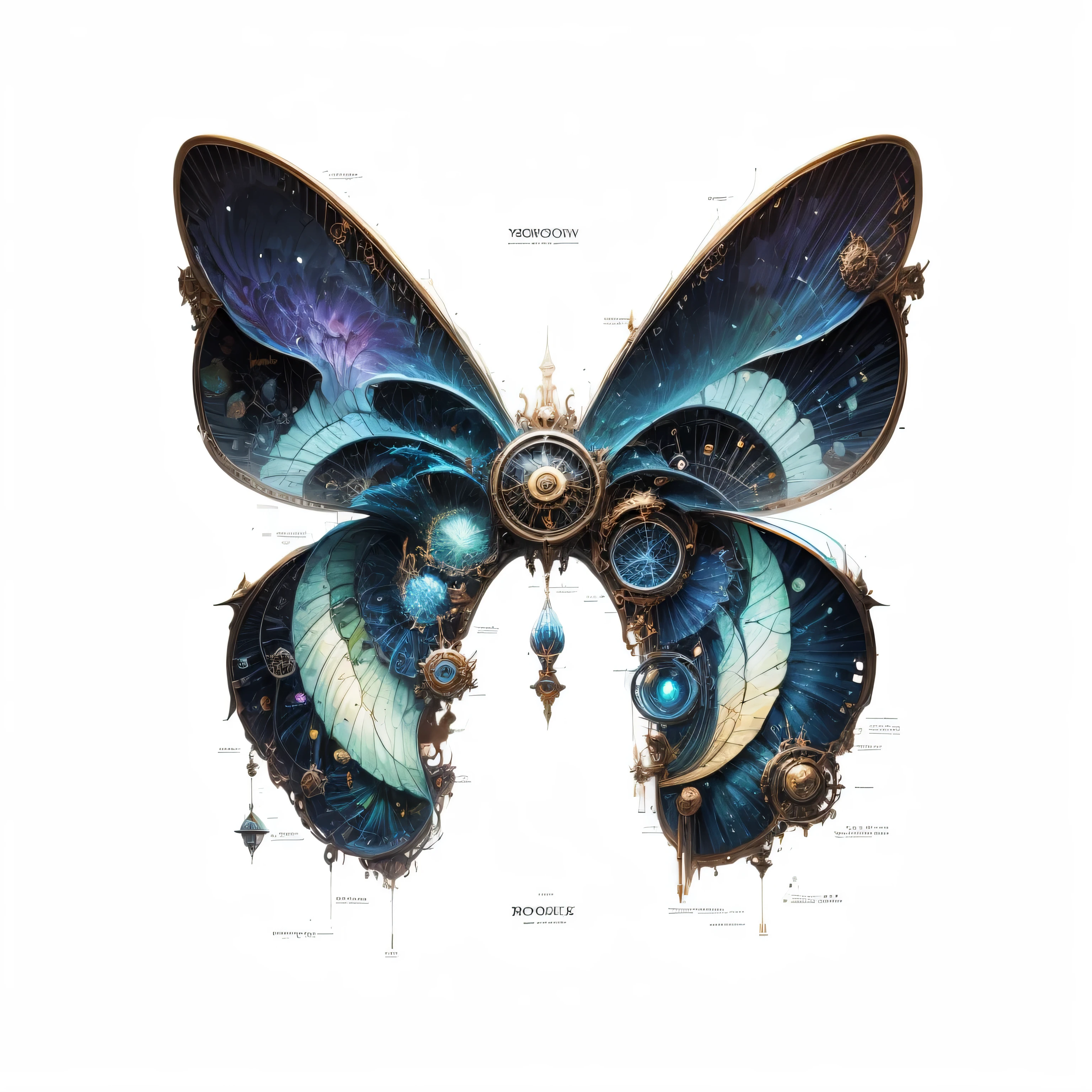 Mechanical clocks,A rainbow-colored space-time door to another dimension,magic elements