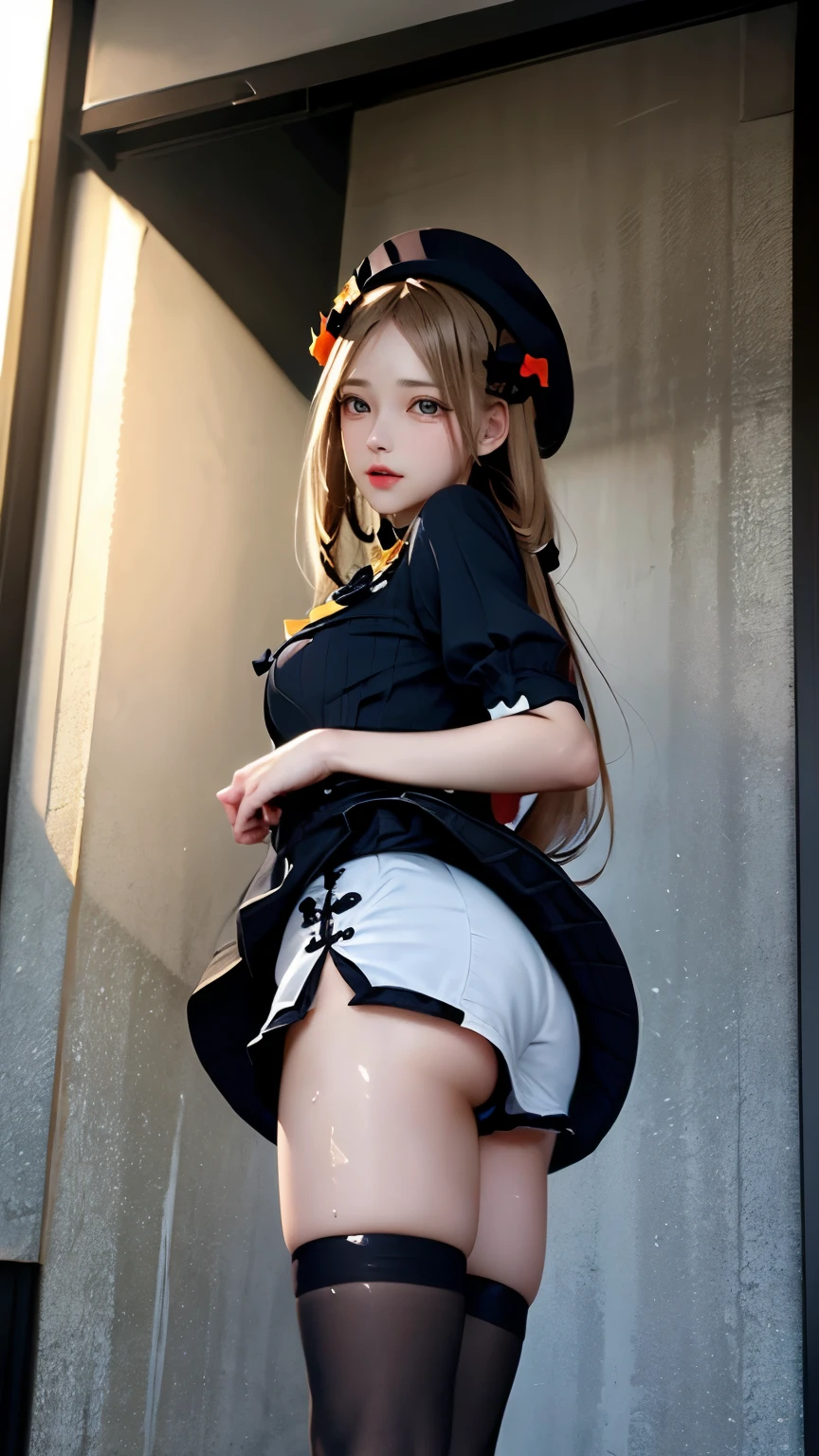 (very delicate and beautiful:1.2)super model,perfect shape,Two girls kicking at the screen,2girl,,Thighhighs,beautiful feet,beret,gentle expression,Seen by girls from below,Innocent face,ミニskirt,big breasts,beautiful breasts,Girls doing roundhouse kicks from the left and right of the screen,voluptuous,bike shorts,,givenchy,masterpiece, highest quality, High resolution, 8K, 2 girls, sl2,outfit2,With two people, skirt, uniform, short hair, messy hair, blush, sexy pose, big breasts, seductive pose, sweating, put your hand on your waist, sweating, skyscaper, cityscape, vivid details, super detail, realistic skin texture, Surface details, Beautiful eyes in every detail, medium full shot, sunset