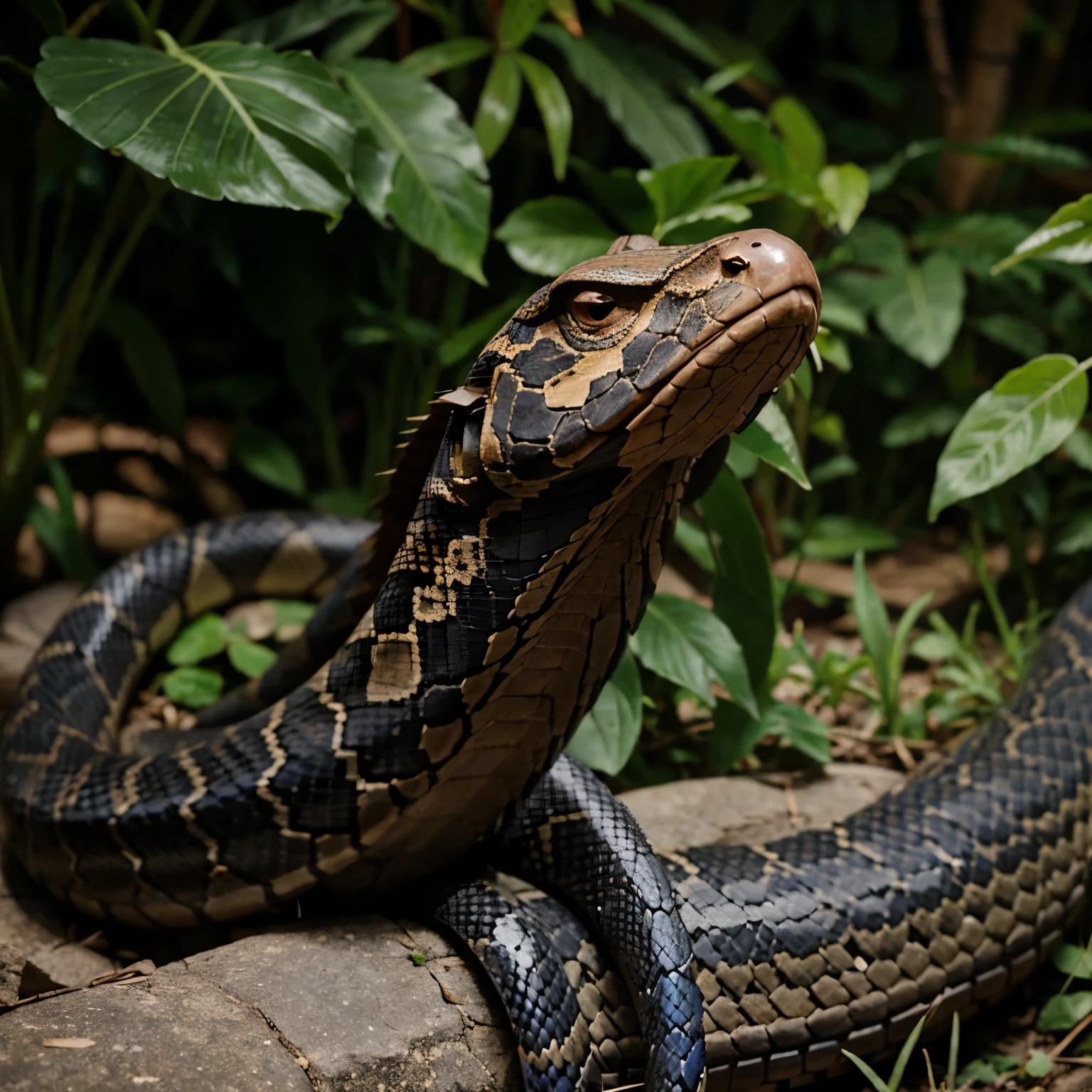 Angry Cobra snake