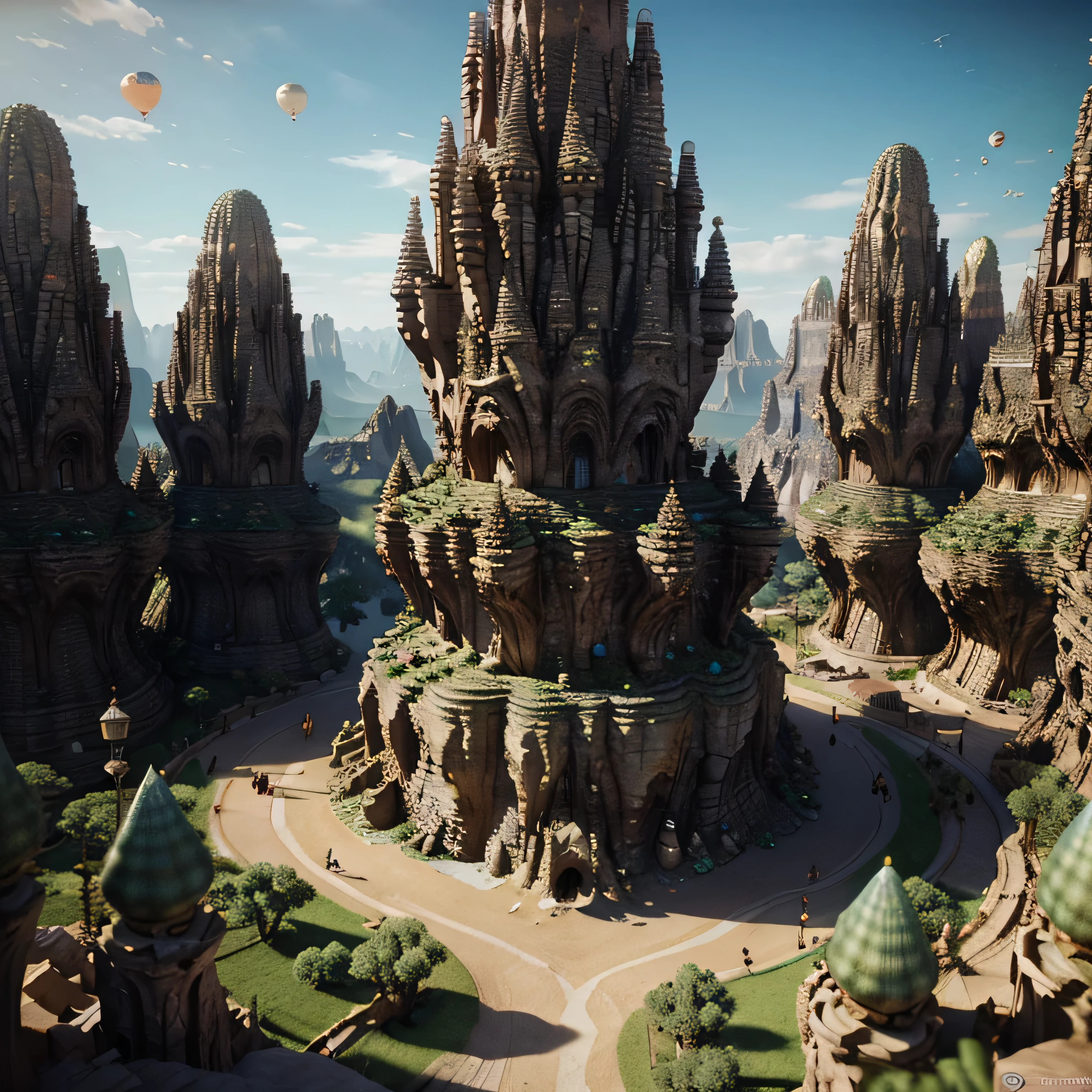 a computer screen with a bunch of ornaments on it,labyrinth fantasy invert underground levels bubbles gelatine desert canyon stalacmite unión cave holes spiral staircase twist Very confused , surreal 3 d render, fantasy 3 d render, fantasy render, in style of zdzisław beksiński, fantasy desert crystal island, mandelbulb 3 d buildings, 3d mandelbulb, deep mandelbulb landscape, surreal alien kingdom, mandelbulb architecture