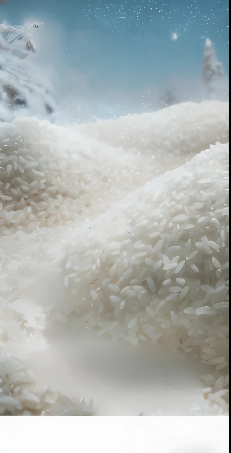 there is a close up of a pile of rice on a plate, rice, balls of rice, rice paper texture, Another close-up of Iwakura, Another close-up of Iwakura, Close-up of Ren Iwakura, 3 4 5 3 1, Super detailed pictures, Heavy grain and high quality, 大量白rice, Super detailed images, close-up photo