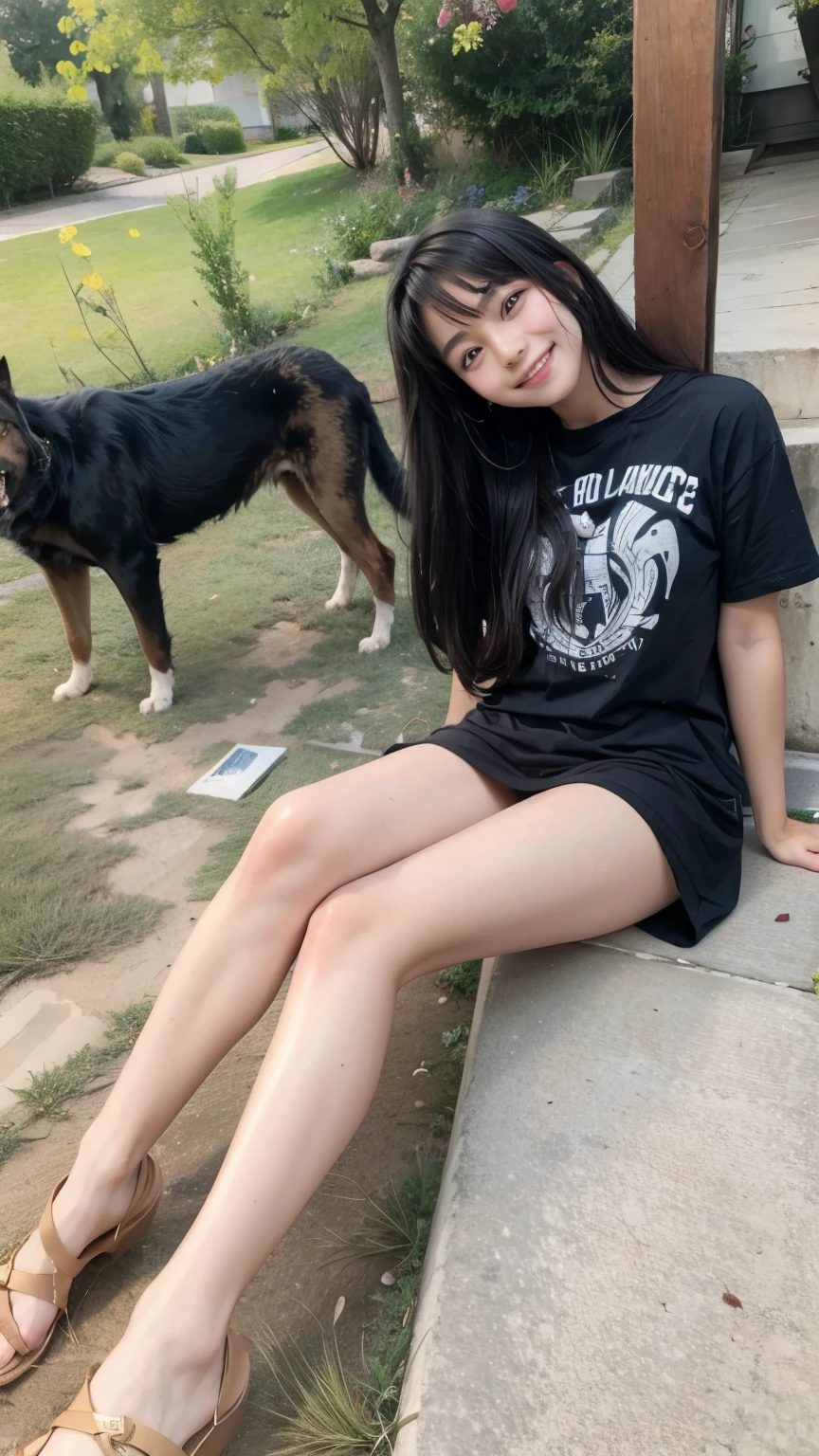 Girl smiling