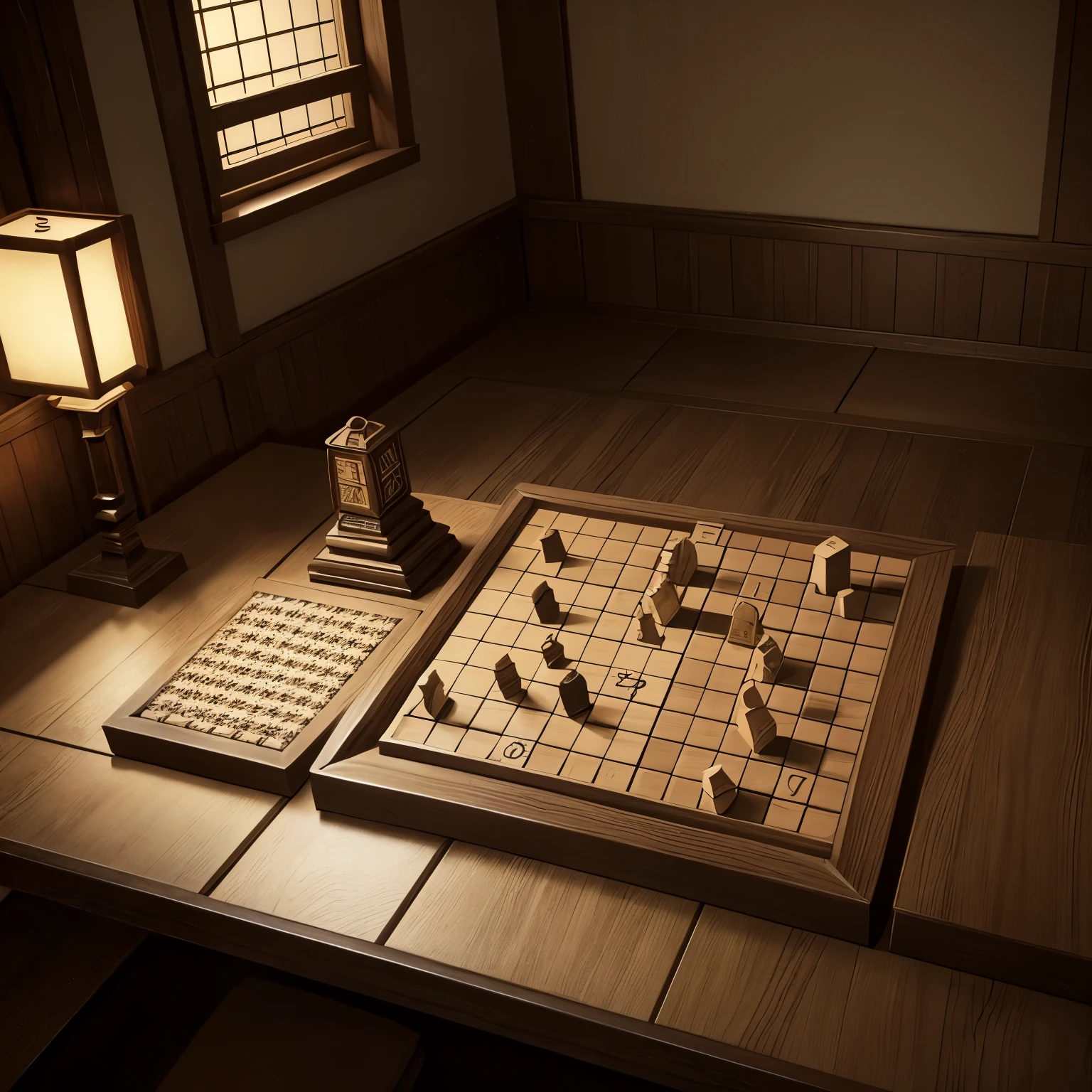 masterpiece, sepia-toned images, old memories, nostalgia, Retro games, chess