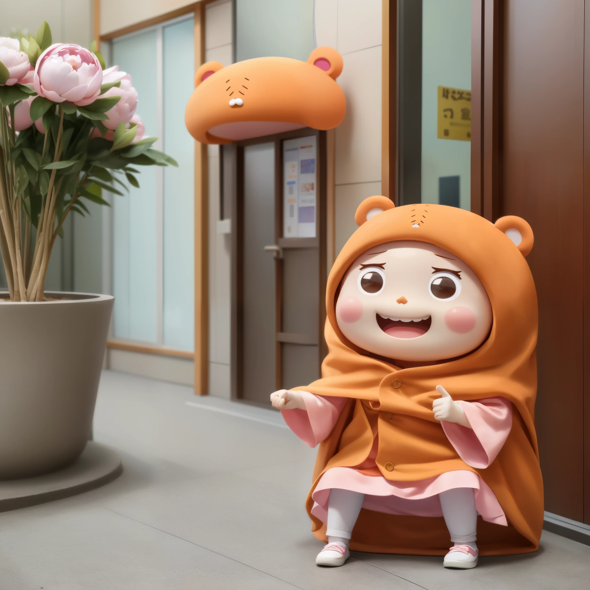 Dry Girl！Umaru-chan、Umaru Doma、Dry Girl、Standing up, peonies、Peonies when you sit、Walking like a lily flower、A beautiful girl with long, flaxen hair.。orange bear mascot、In addition to her beautiful appearance, her way of interacting with people of all ages and genders is、So much so that it catches the eyes of people passing by、Most scenes have sparkling effects。The style is also quite ideal.、Although there are no numbers for three sizes.、in the play「The number is the golden ratio」was praised as。Also、後述のDry Girlからこの姿になる際にはうまる～A unique onomatopoeia occurs.。usual attitude、Her manners are impeccable and she always has a smile on her face.、Excellent motor nerves、Top class academic performance。The grade evaluation was the highest in all subjects, and the homeroom teacher said that the university、Alsoは大学院への進学を勧められている。