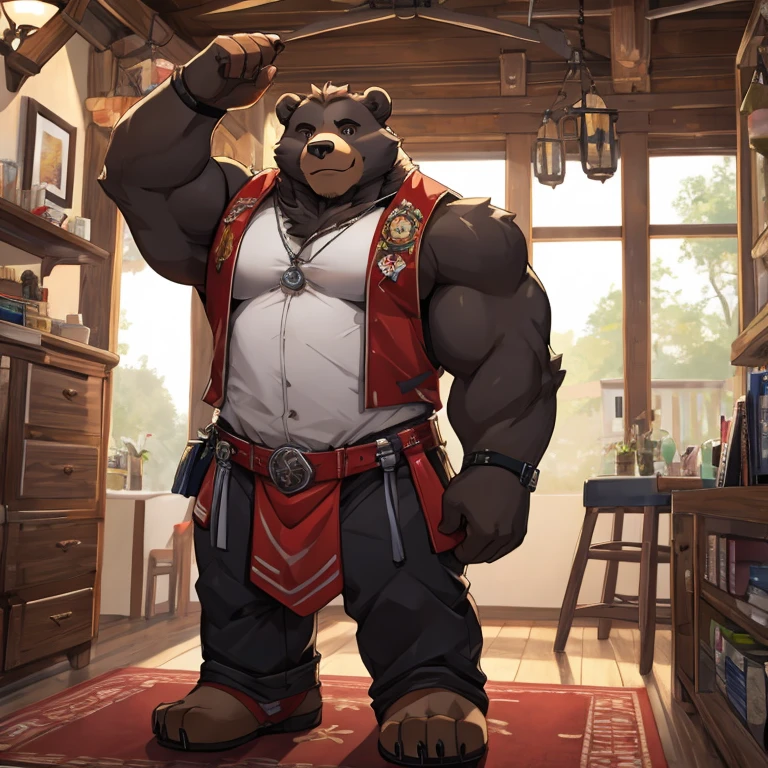 Bear,strong,plush,complete body parts,Detailed character details