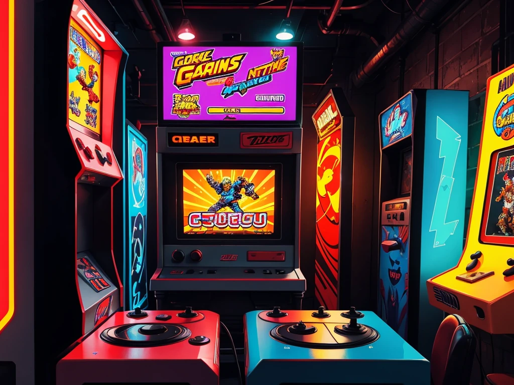retro game, vintage pixelated graphics, nostalgic gaming experience, classic arcade feel, nostalgic characters and settings, 8-bit artwork, pixel art, old-school gameplay, vibrant colors, pixel-perfect animations, iconic sound effects, joystick and button controls, high score challenge, retro gaming console, retro game cartridges, pixelated landscapes, pixelated character sprites, fast-paced action, side-scrolling platformer, power-ups and bonuses, retro game over screen, multiplayer fun, 80s gaming culture, retro gaming community, immersive gaming experience, leaderboard competition, pixel art illustrations, 8-bit music soundtrack, pixel art animations, retro game controller design, challenging levels, hidden easter eggs, vintage arcade cabinets, pixel art character customization, virtual reality retro gaming, immersive virtual world, retro game fever, throwback vibes, gaming nostalgia, reimagined retro classics, timeless gaming experience.