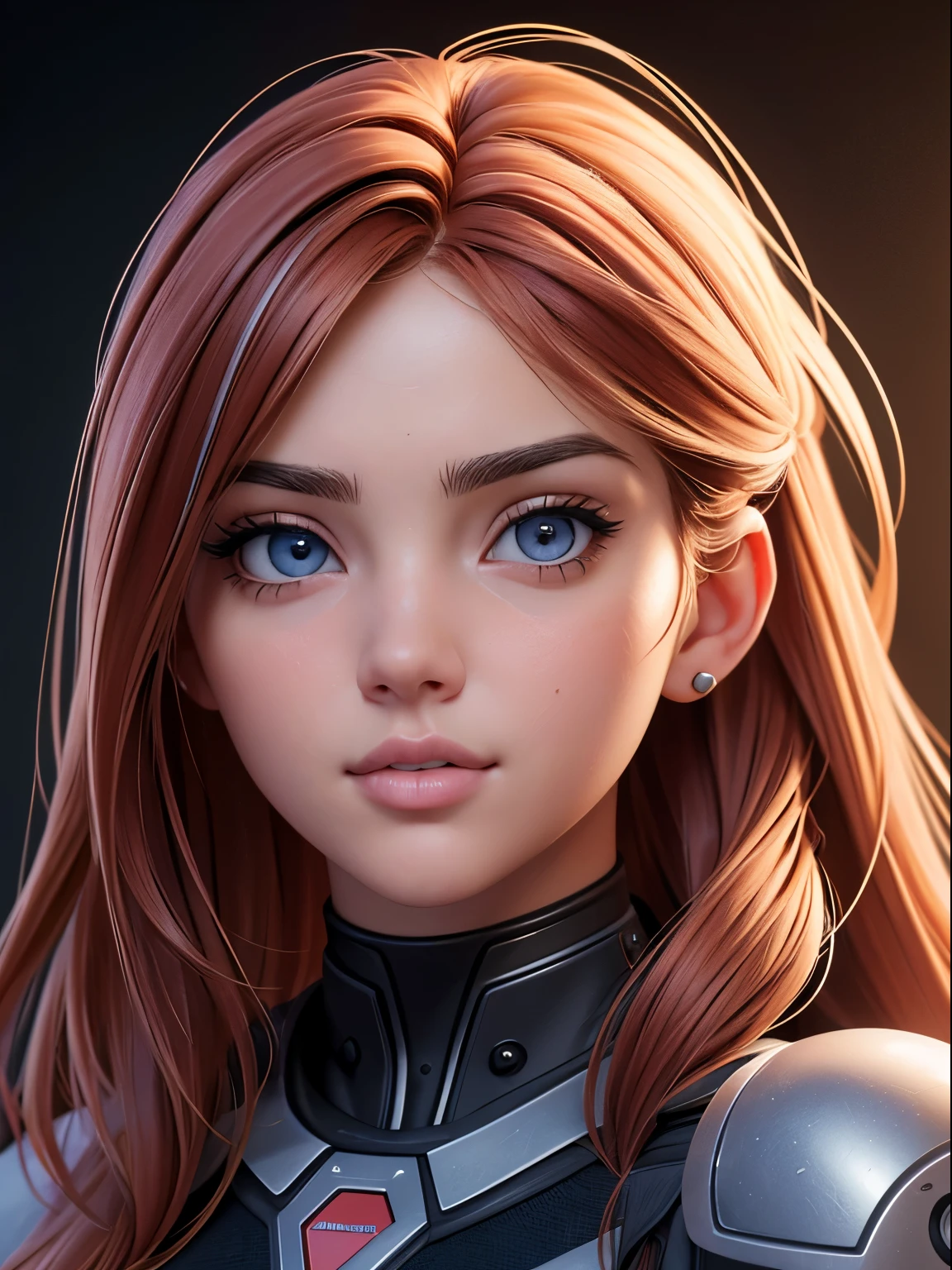 (masterpiece), best quality, expressive eyes, perfect face, color photography, ((a realistic photo of a beautiful young 28 year old girl)), (Cyber_Girl_V3:0.99), (her face is a mix of Kate Upton and Ana de Armas), light, ((bright skin)), looking_at_viewer, (fit body: 1.0), high ponytail, detailed illustration, masterpiece, high quality, realistic, very detailed face, vray tracing, unreal engine, DSLR, 8k, strawberry hair