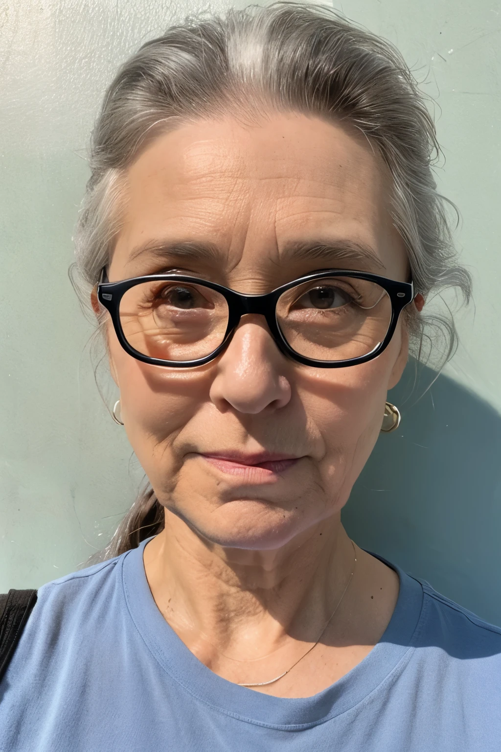 60s generation tired face gray hair My forehead is wide social teacher male