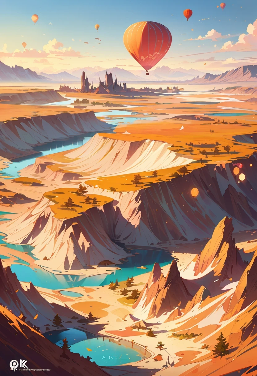 masterpiece, best quality, high quality, Very detailed CG uniform 8k wallpaper, blossoming landscape, dry place,such as an empty desert, dearest, cunning, mono lake, common tree, 3D numbers, Award-winning photography, Bokeh, depth of field, high dynamic range, bloom, Color difference, lifelike, Very detailed, Popular topics on ArtStation, Trending on CGSociety, complex, high detail, dramatic, midway art