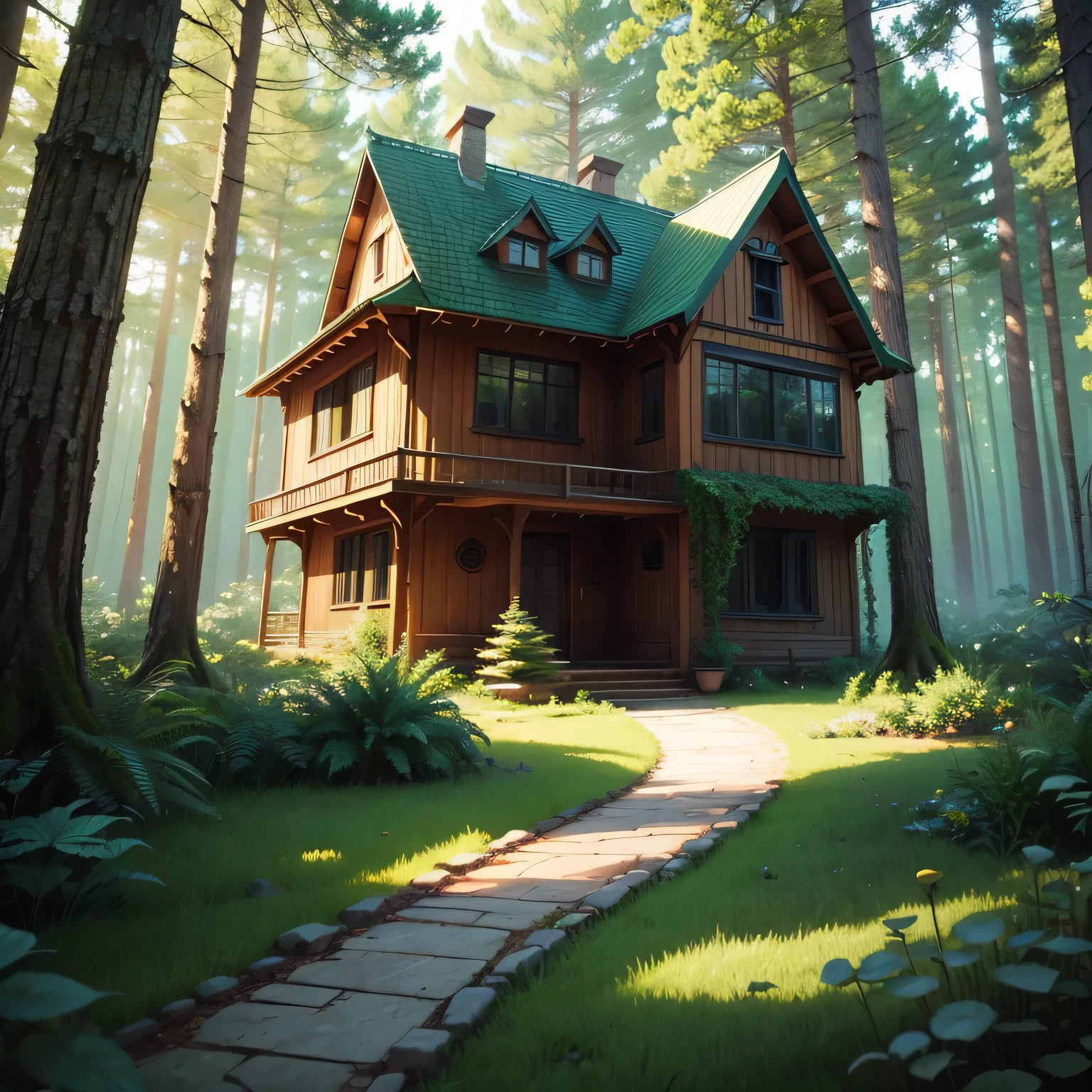 forest house animation