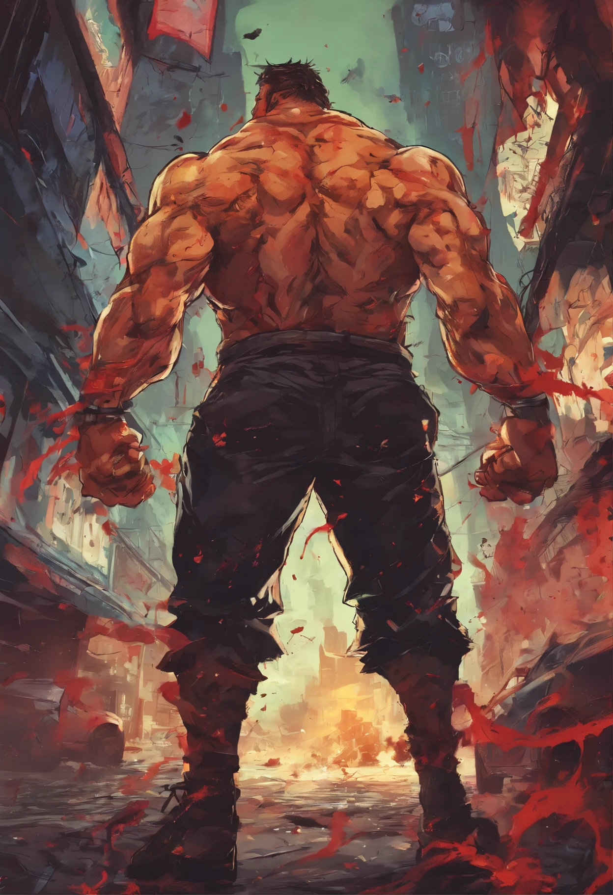 Resident Evil Zombies, ruins, Dark underground laboratory, Virus leakage, chaotic city streets, Humans on the run, desperate expression, Explosion of fire, hope of survival, Fear of the unknown