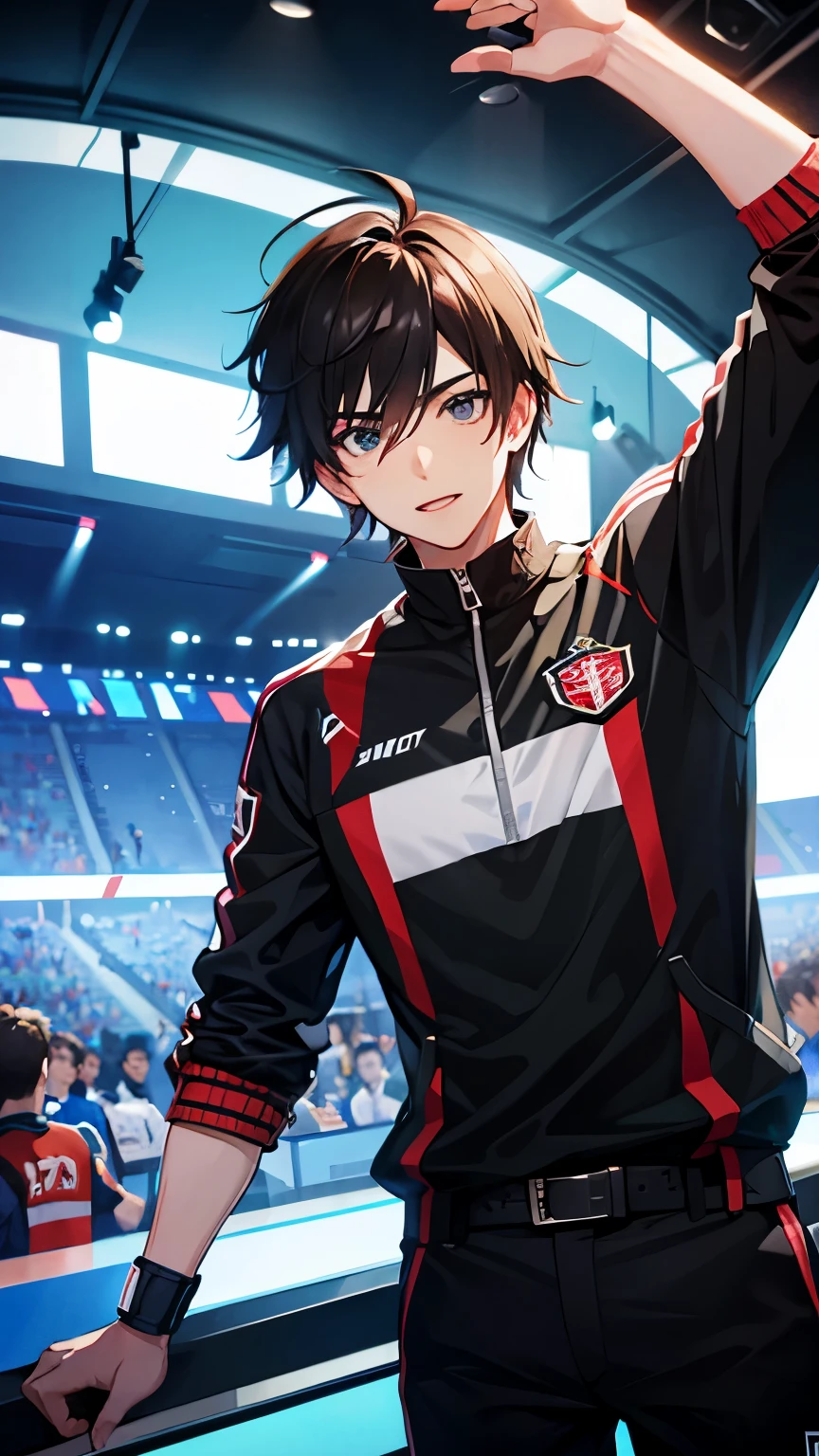 lol The young male protagonist is handsome in the e-sports competition scene