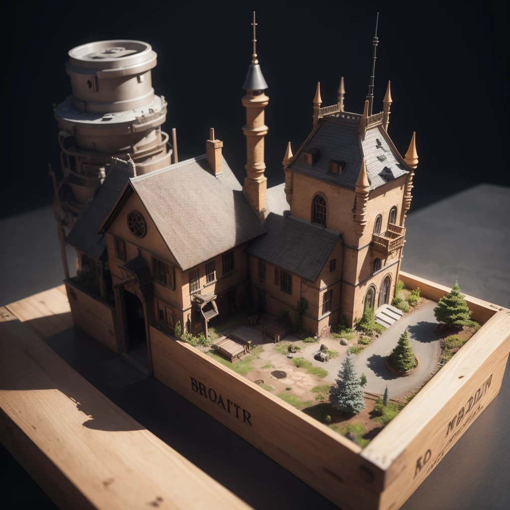 6598年Mars realistic model, (bifurcation, original photo, best quality, masterpiece:1.4),SteampunkCyberpunk6820 City,(CyberpunkMars light:1.3), Mars (related to land),(in a small nature box:1.3),Isometric, small nature, landscape on foundation,landscape,