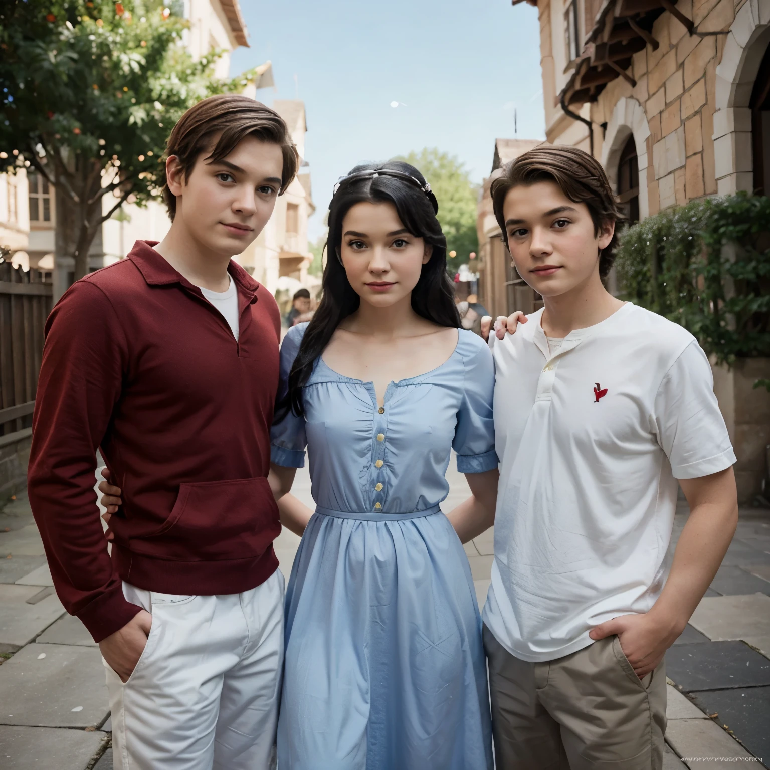 Pixar style Princess Snow White with two s