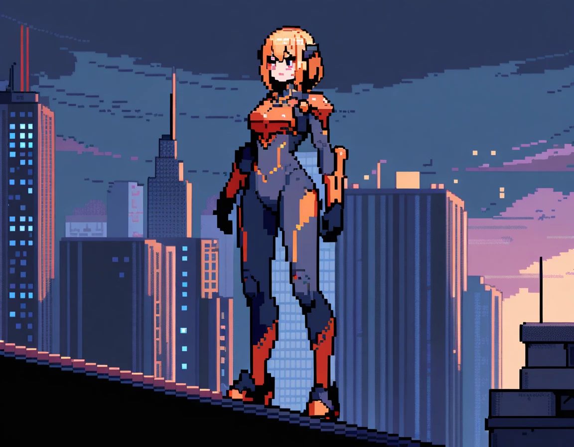 A sexy robot lady in cyberpunk style.8k