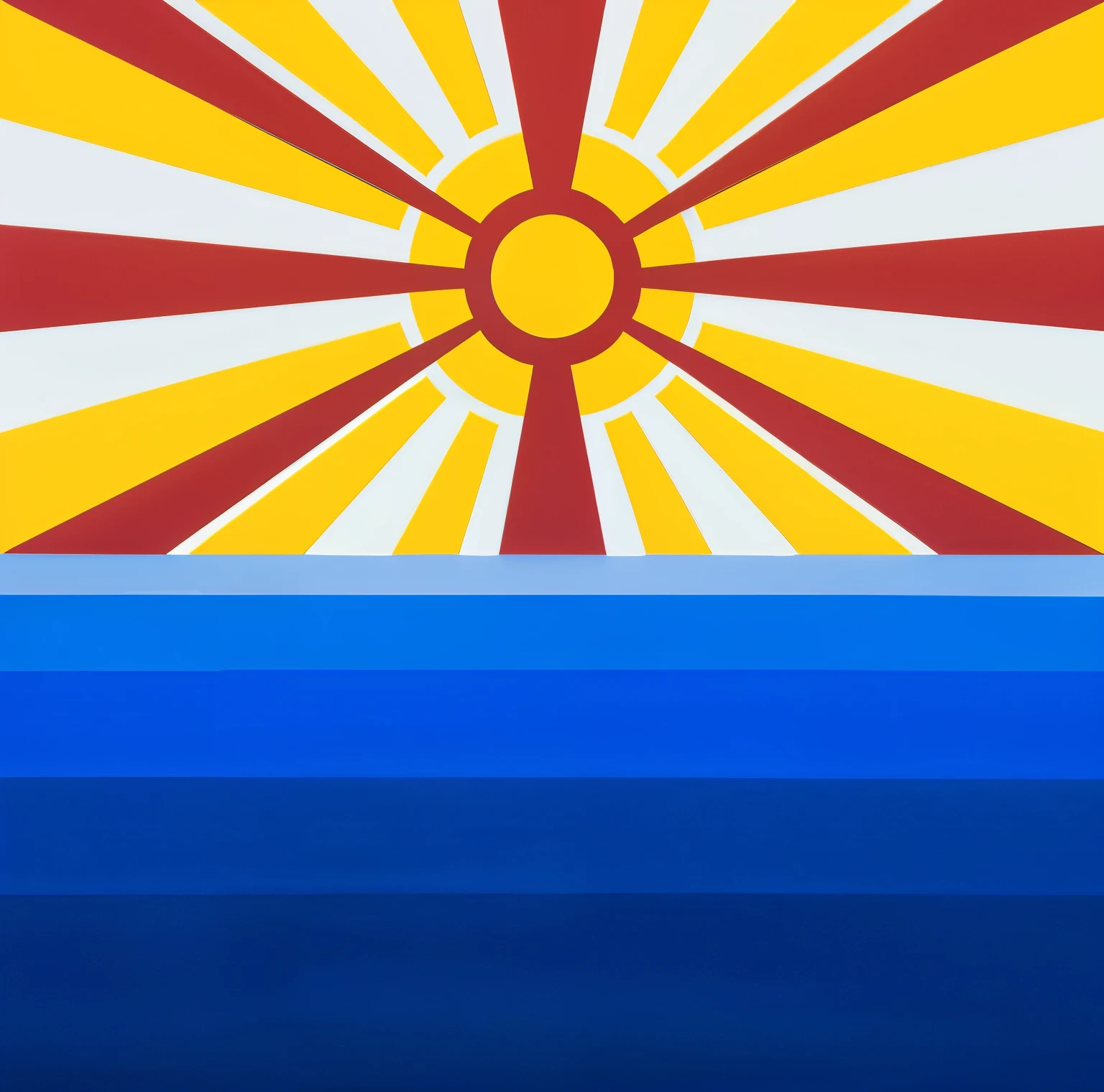 make this icon to real ocean and sun